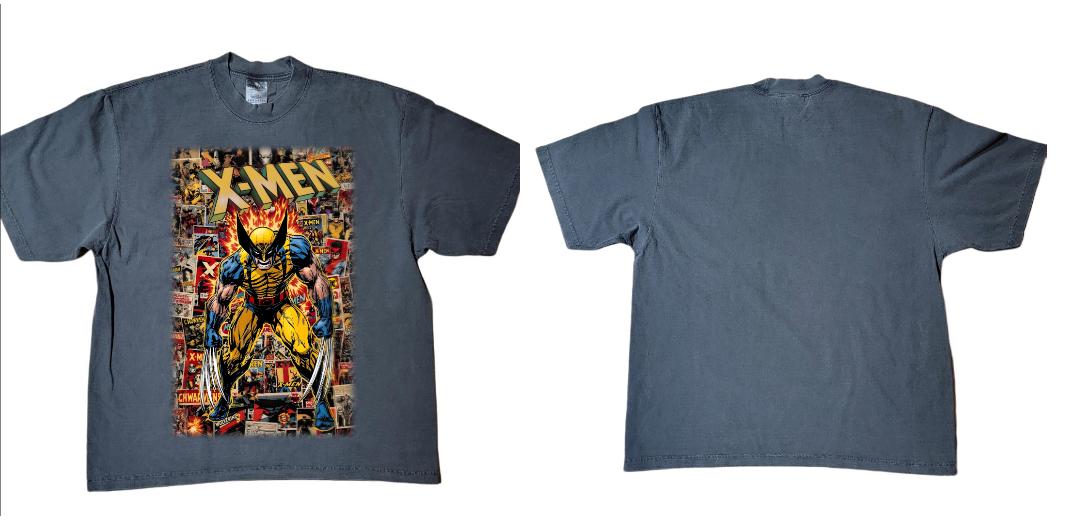 SHAKA HEAVYWEIGHT GARMET DYED SHADOW GREY "CLICK TO CUSTOMIZE" "UPLOAD IMAGES"