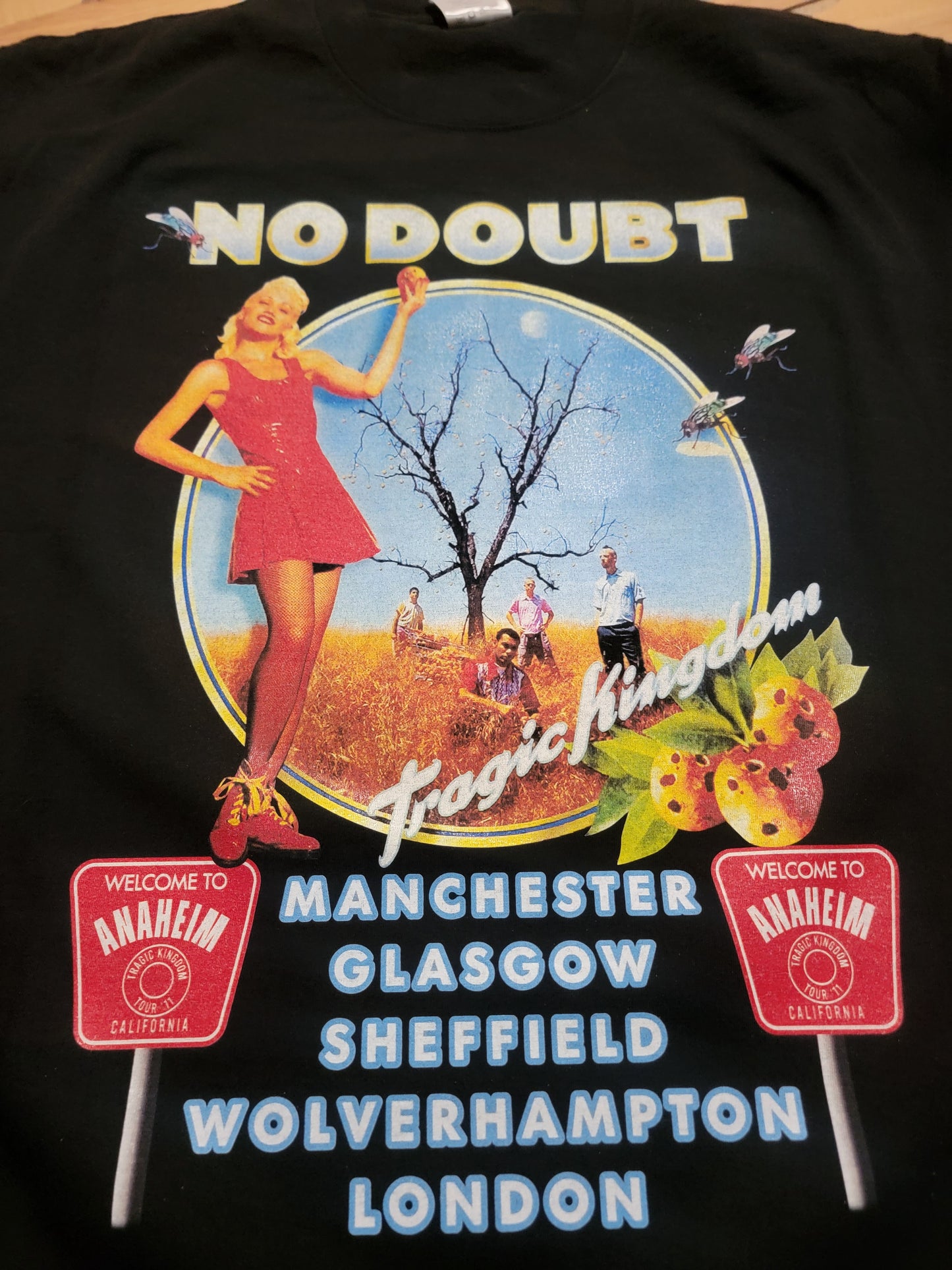 NO DOUBT TRAGIC KINGDOM ON SHAKA HEAVYWEIGHT GARMET DYED T SHIRT