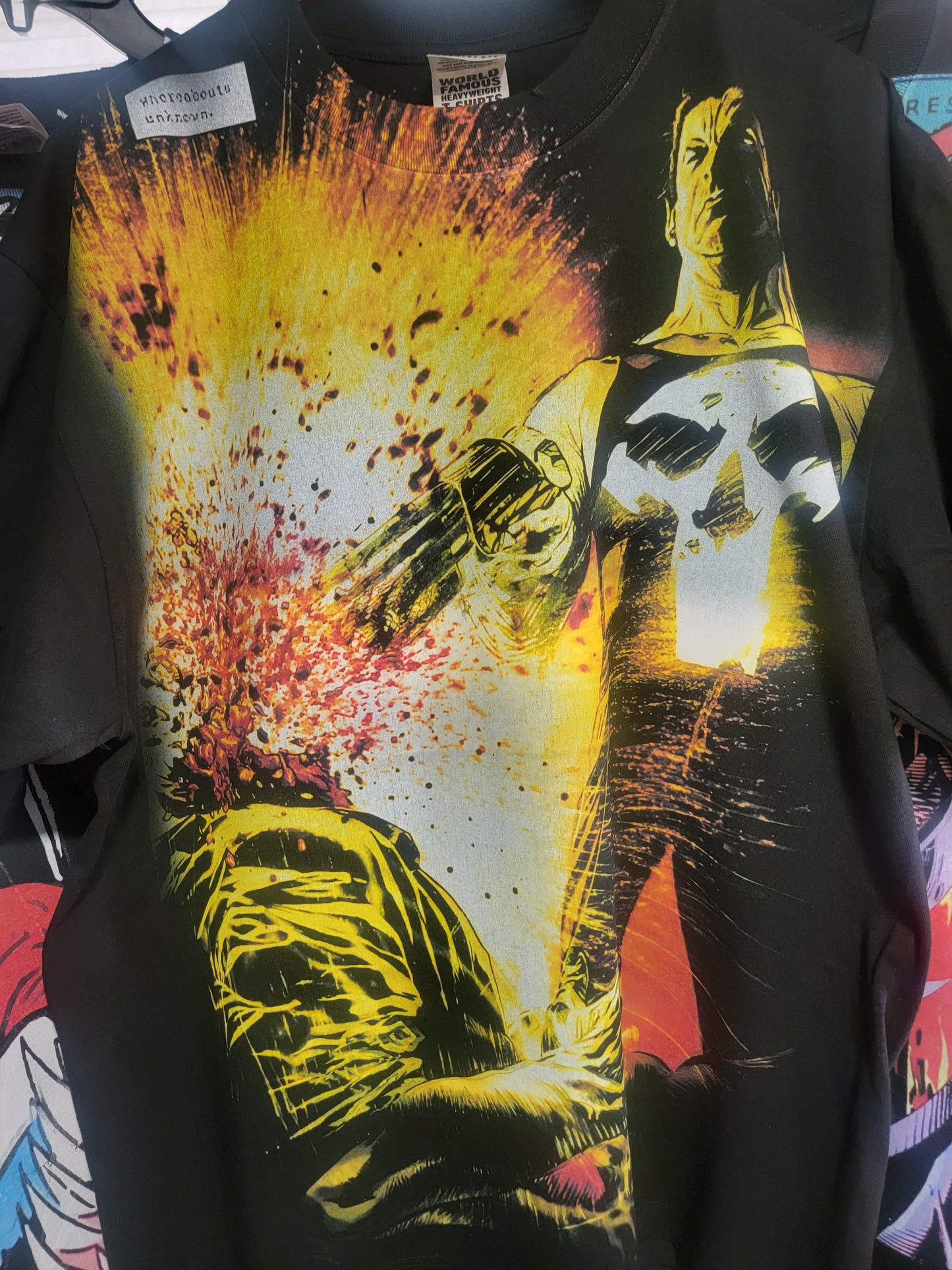 PUNISHER JUMBO PRINT ON SHAKA HEAVY GARMET DYED T