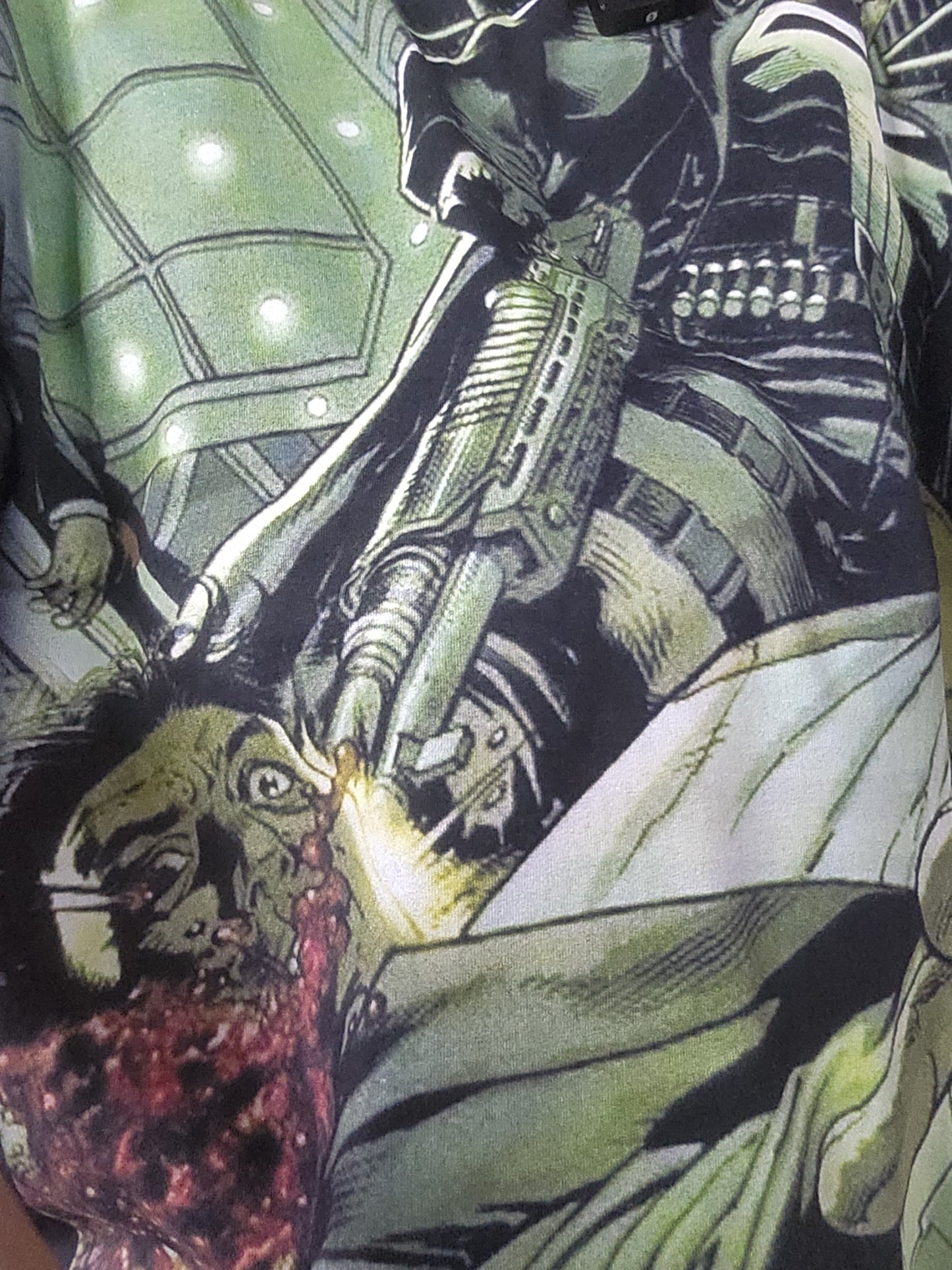 Punisher shotgun tee on shaka heavyweight garmet dyed