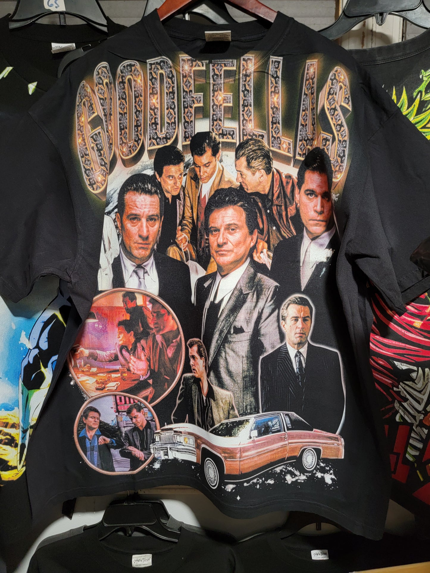 GOODFELLAS ON SHAKA HEAVYWEIGHT GARMET DYED T SHIRT "MOVIE"