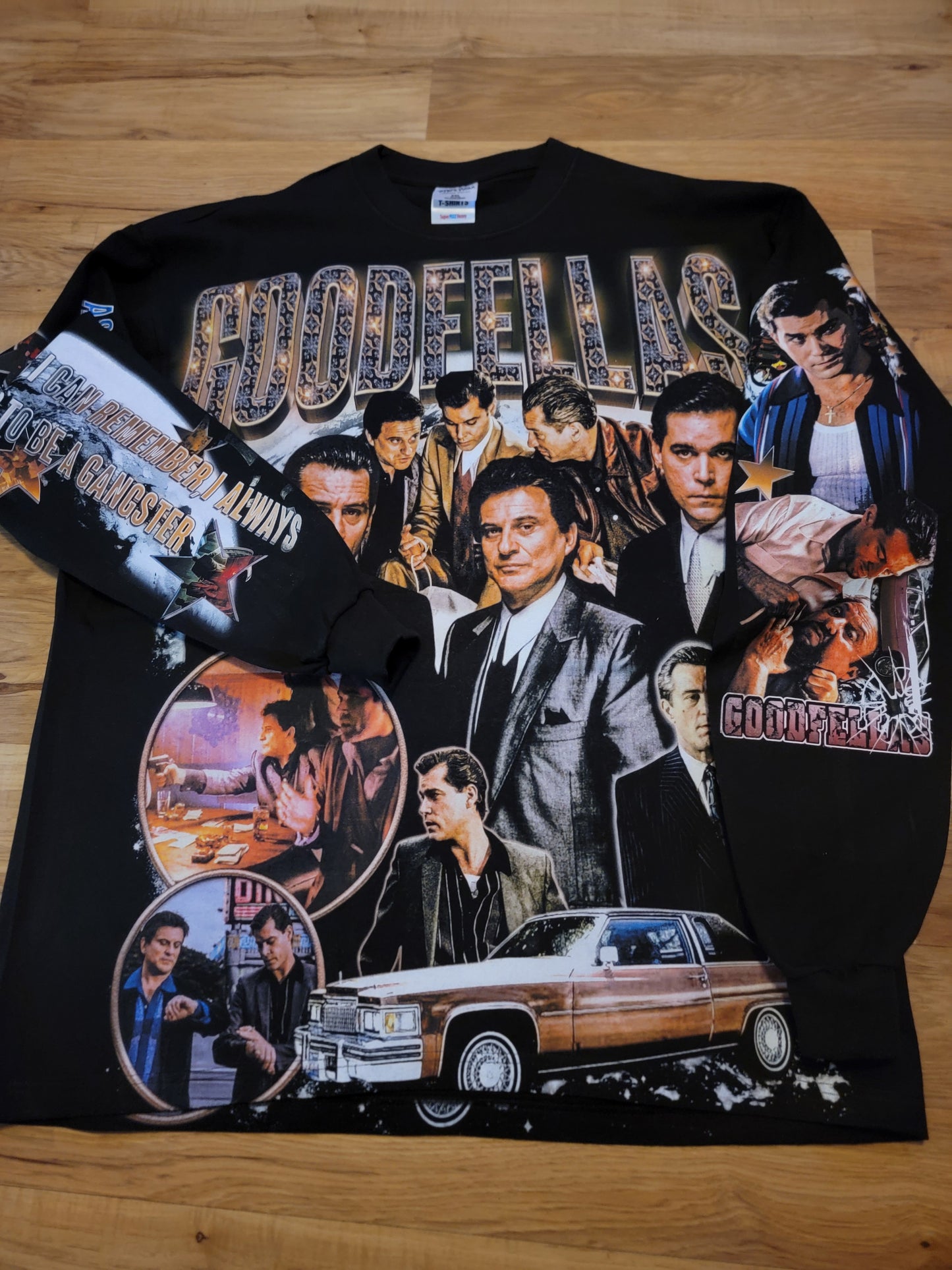 GOODFELLAS LONG SLEEVE ON SHAKA HEAVYWEIGHT T SHIRT "Movie"