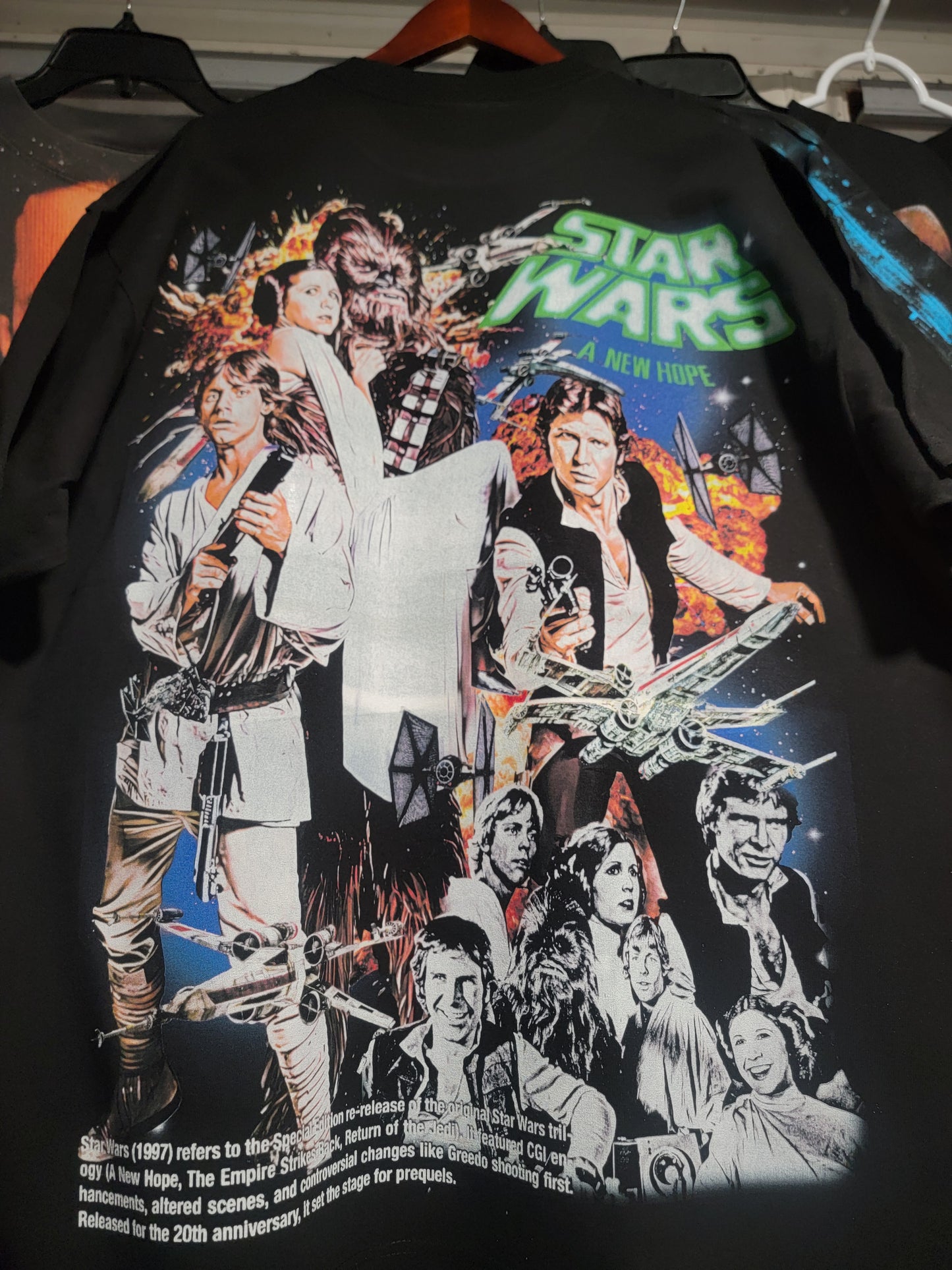 STARWARS 1997 RE-RELEASE T SHIRT ON SHAKA HEAVY " movie