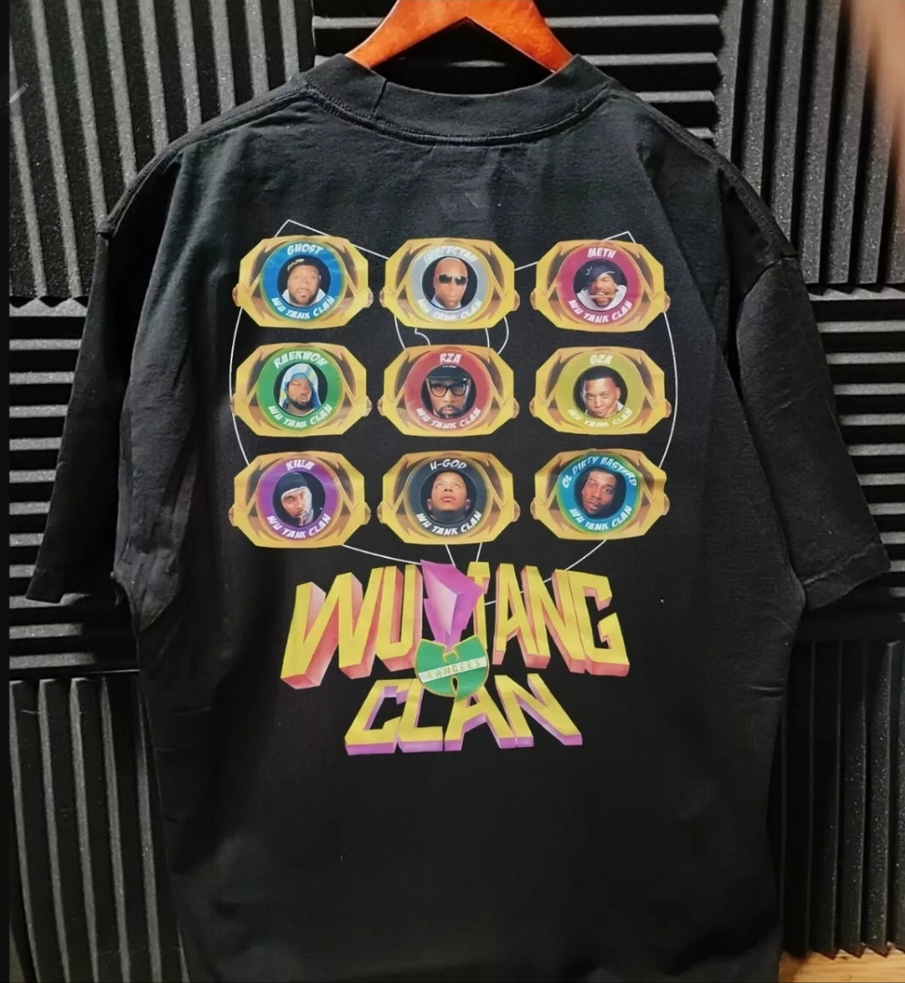 WU RANGERS ON A SHAKA HEAVYWEIGHT GARMET DYED T SHIRT "MODERN"