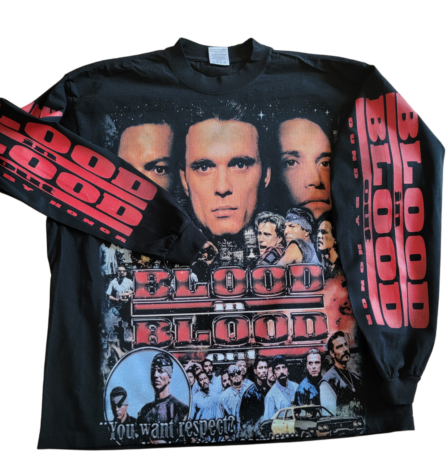 blood in blood out long sleeve on shaka garmet dyed heavyweight "movie"