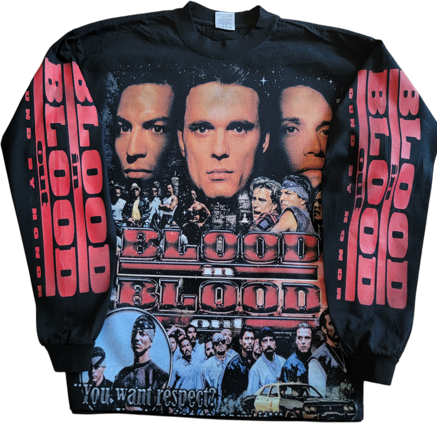 blood in blood out long sleeve on shaka garmet dyed heavyweight "movie"