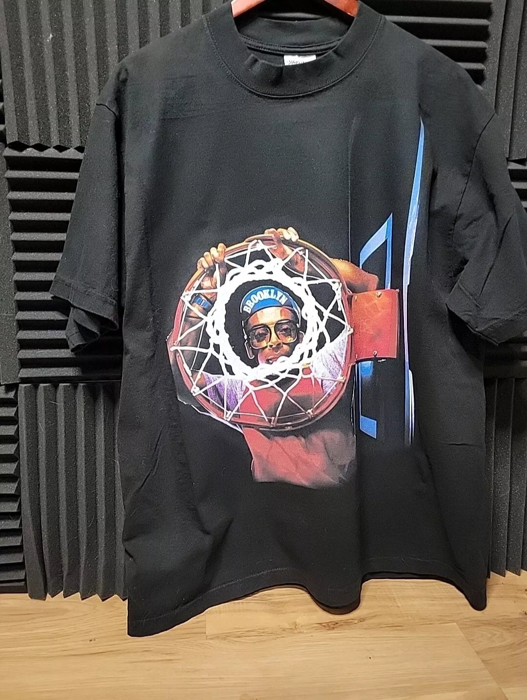 RETRO SPIKE LEE ON SHAKA SUPERMAX HEAVYWEIGHT GARMET DYED T SHIRT