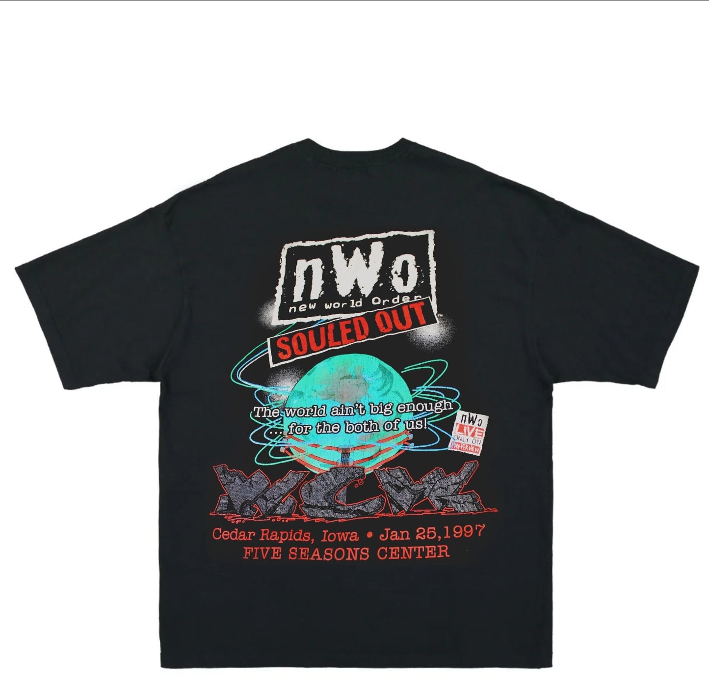 RIC FLAIR Woooo! T SHIRT ON VNTG SHAKA HEAVY GARMET DYED ' MODERN WRESTLING