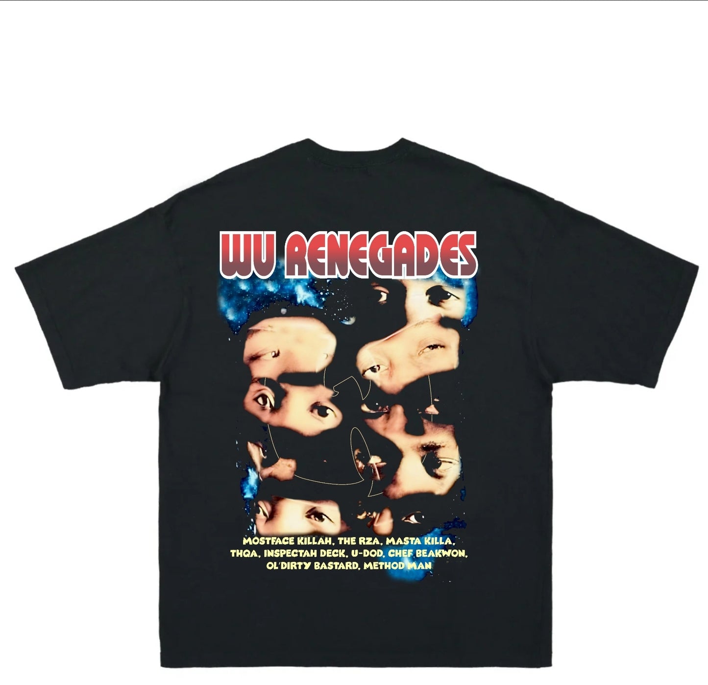 WU WORLD ON A SHAKA HEAVYWEIGHT GARMET DYED T SHIRT "MODERN