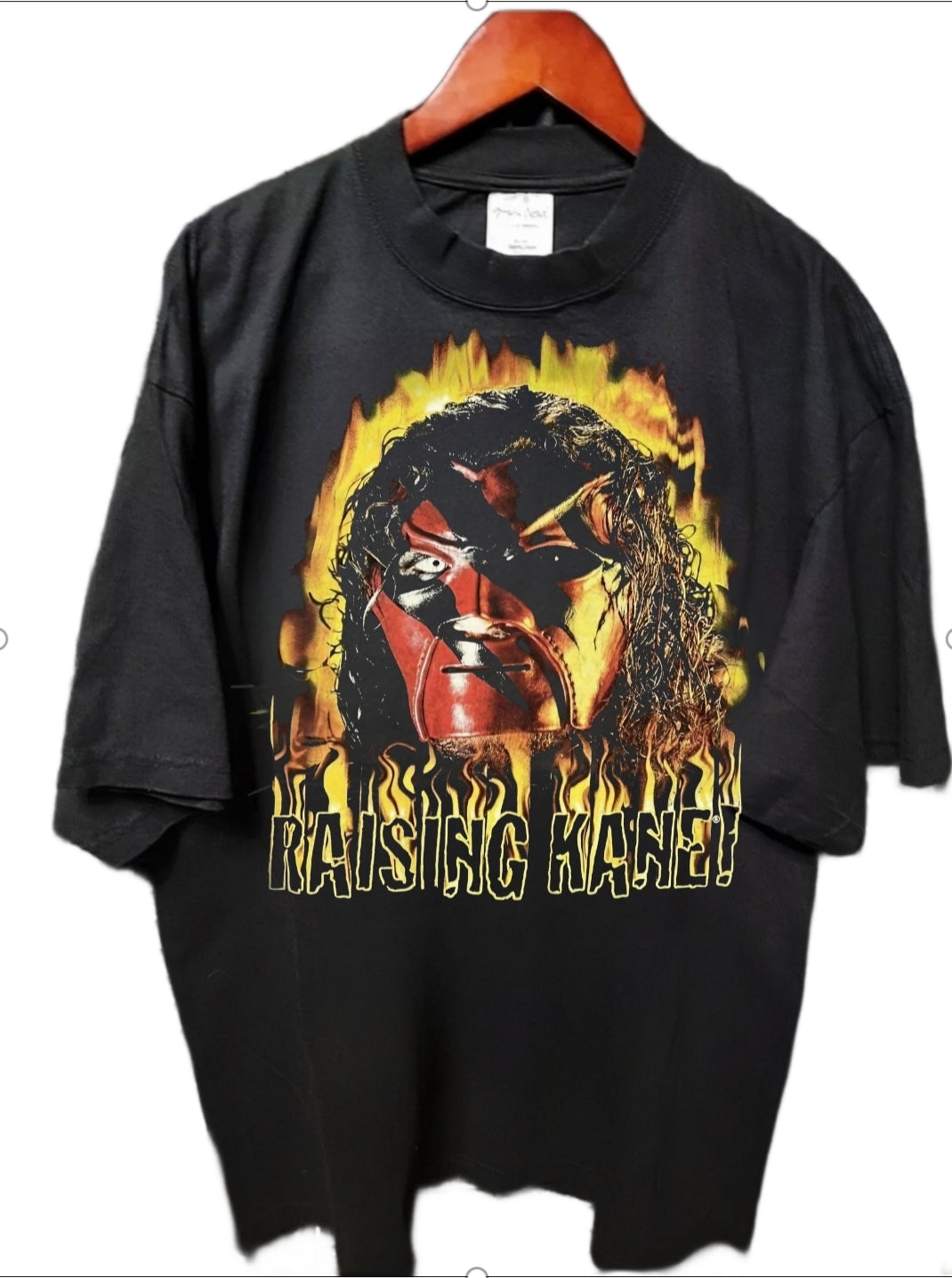 KANE WELCOME TO MY NIGHTMARE ON SHAKA HEAVYWEIGHT GARMET DYED T SHIRT "MODERN" WRESTLING