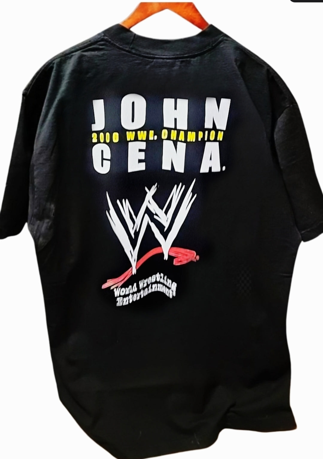JOHN CENA MODERN 2006 WWE CHAMP T SHIRT ON SHAKA HEAVY GARMET DYED WANTED"WRESTLING