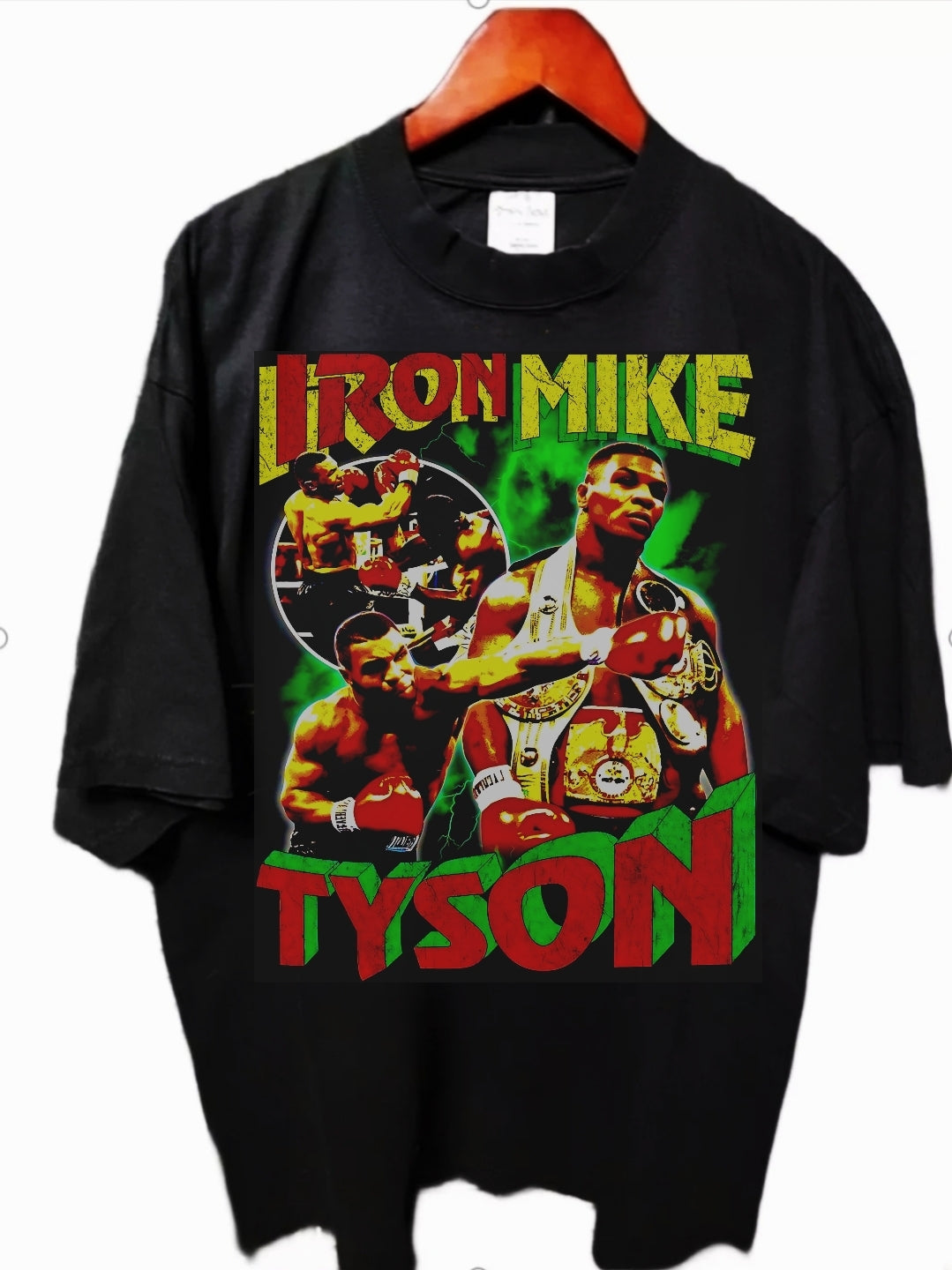 MIKE TYSON ON SHAKA HEAVYWEIGHT GARMET DYED T SHIRT " MODERN