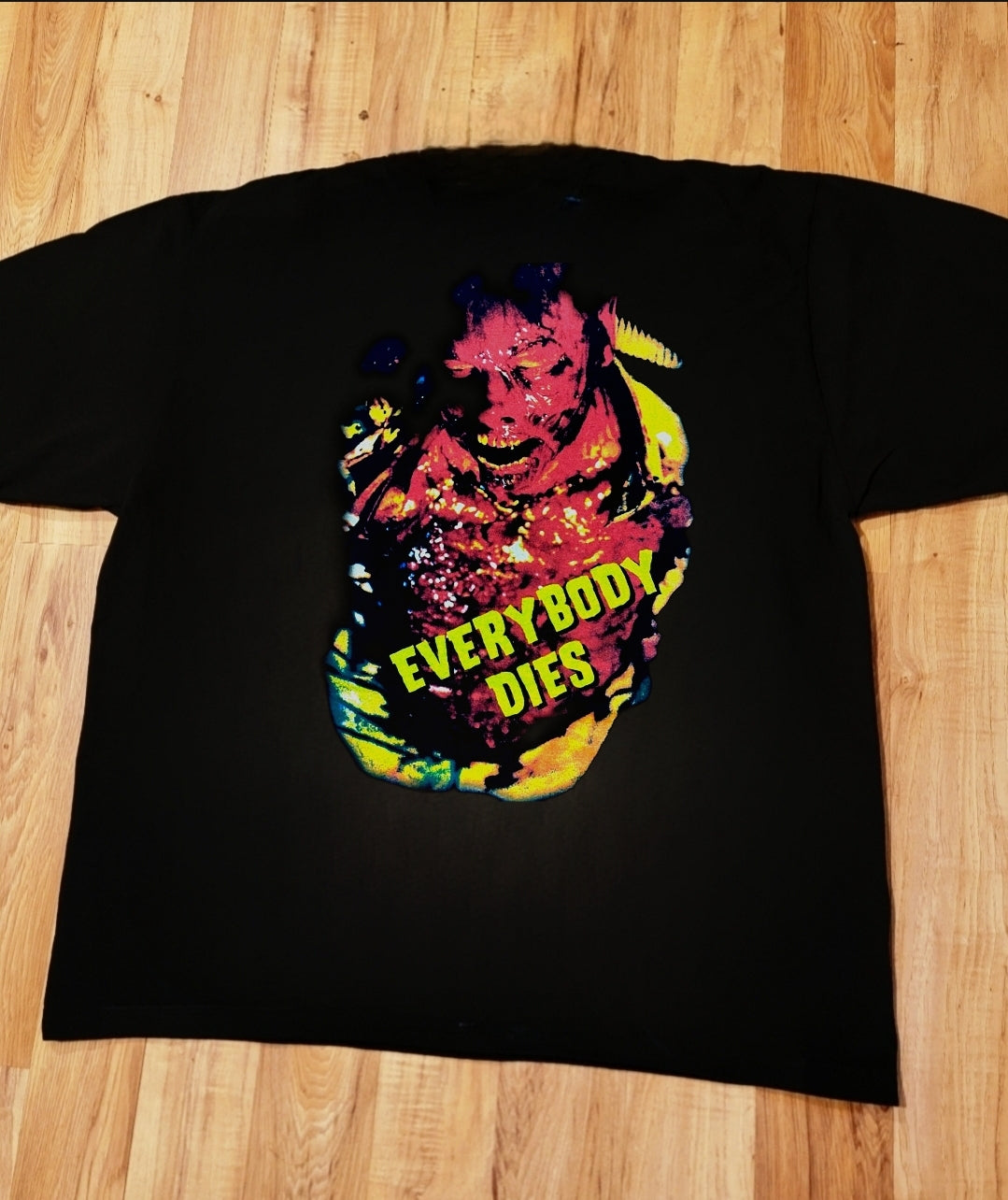 HOUSE OF 1000 CORPSES ON SHAKA HEAVYWEIGHT GARMET DYED T SHIRT