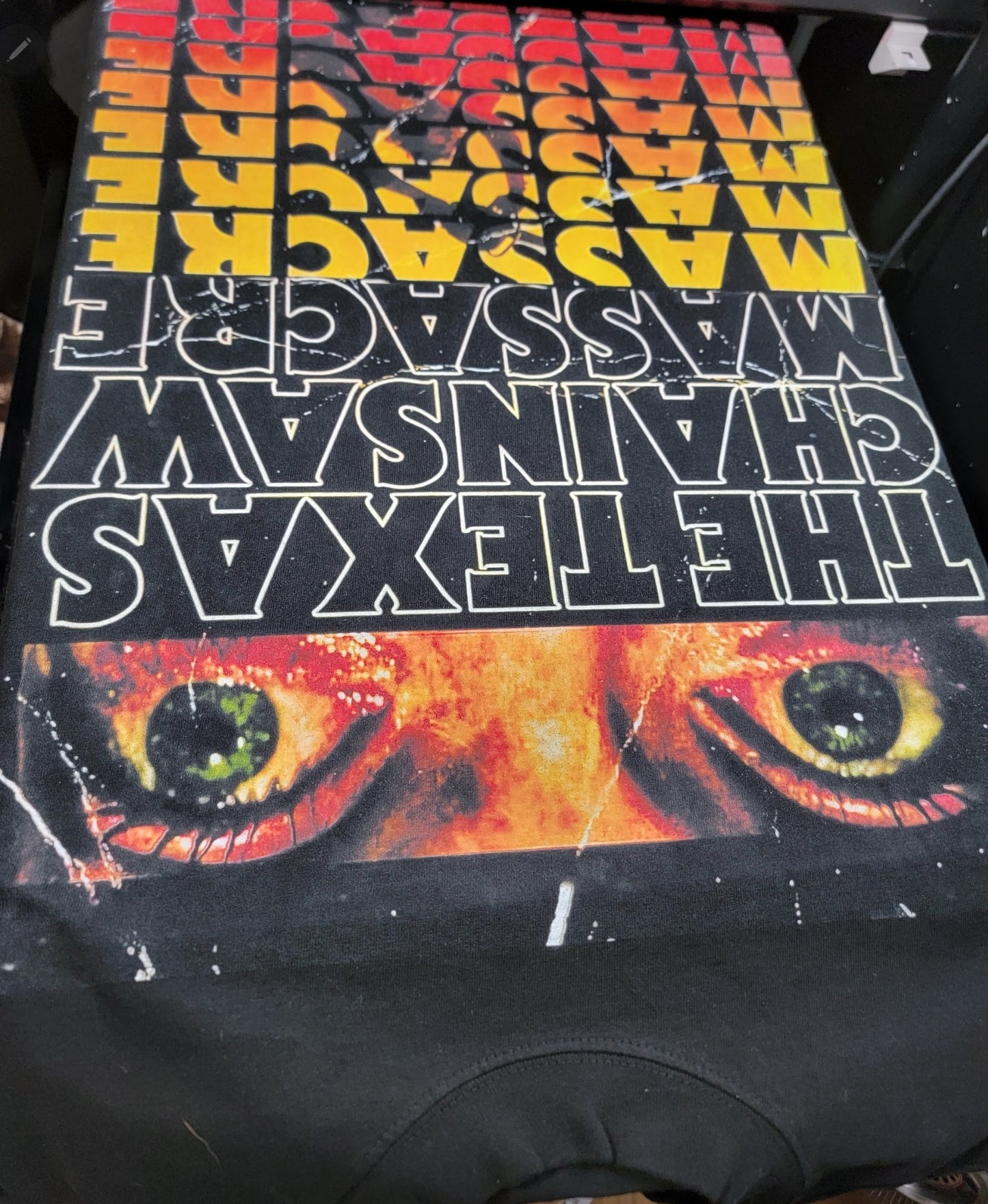 TEXAS CHAINSAW ON A SHAKA HEAVYWEIGHT GARMET DYED T "HORROR"