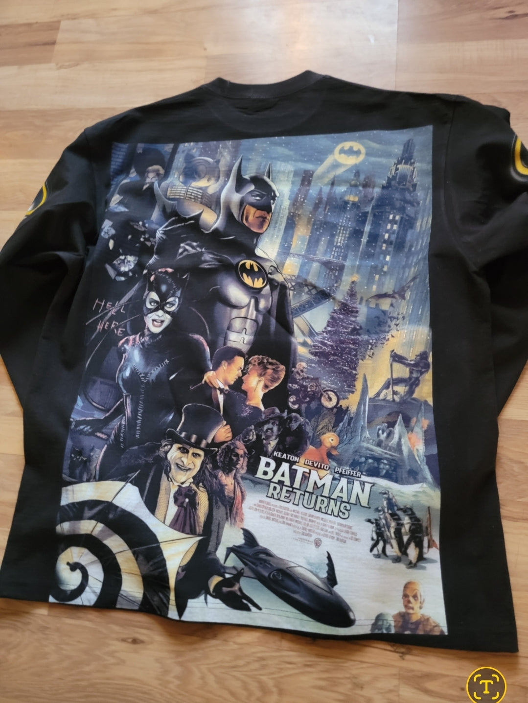 BATMAN LONG SLEEVE ON SHAKA HEAVYWEIGHT SHIRT "MOVIE"
