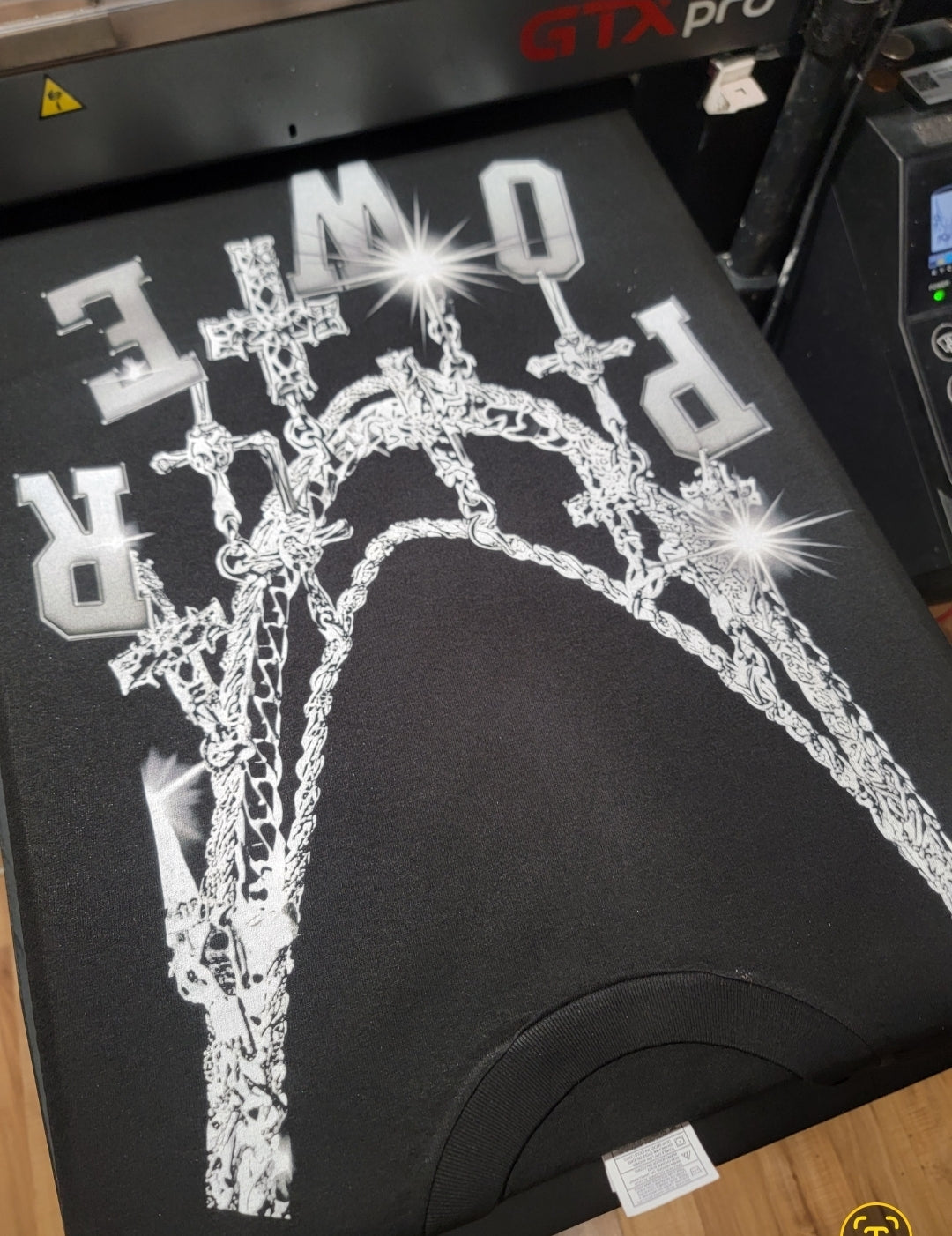 BY THE POWER OF GOD T SHIRT (Necklace)