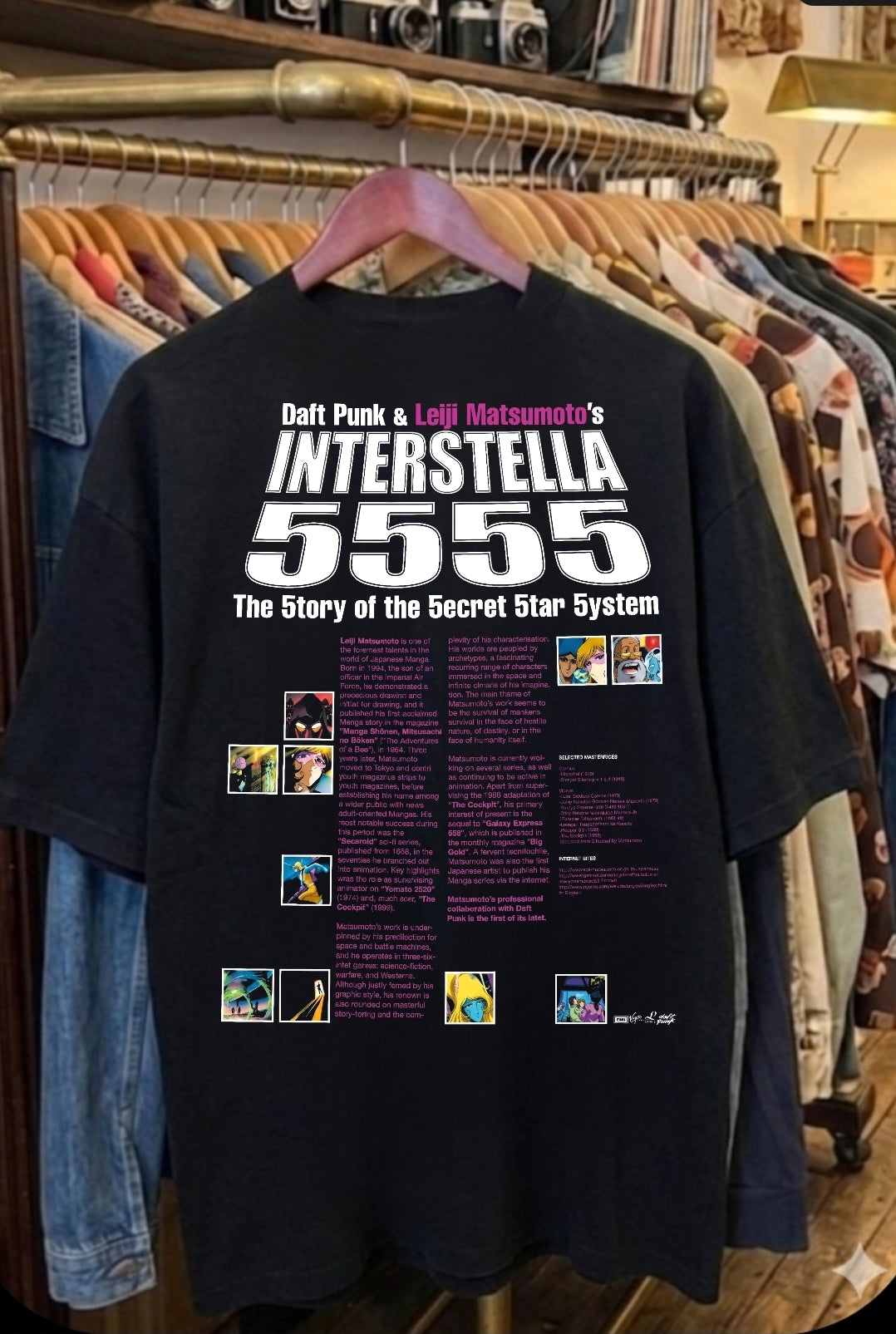 DAFT PUNK Interstella On SHAKA HEAVYWEIGHT GARMET SHIRT "MODERN"