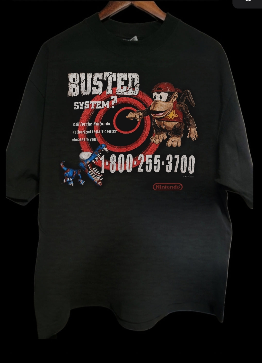 1995 NINTENDO BUSTED SYSTEM? ON A Shaka Heavyweight T-Shirt Modern
