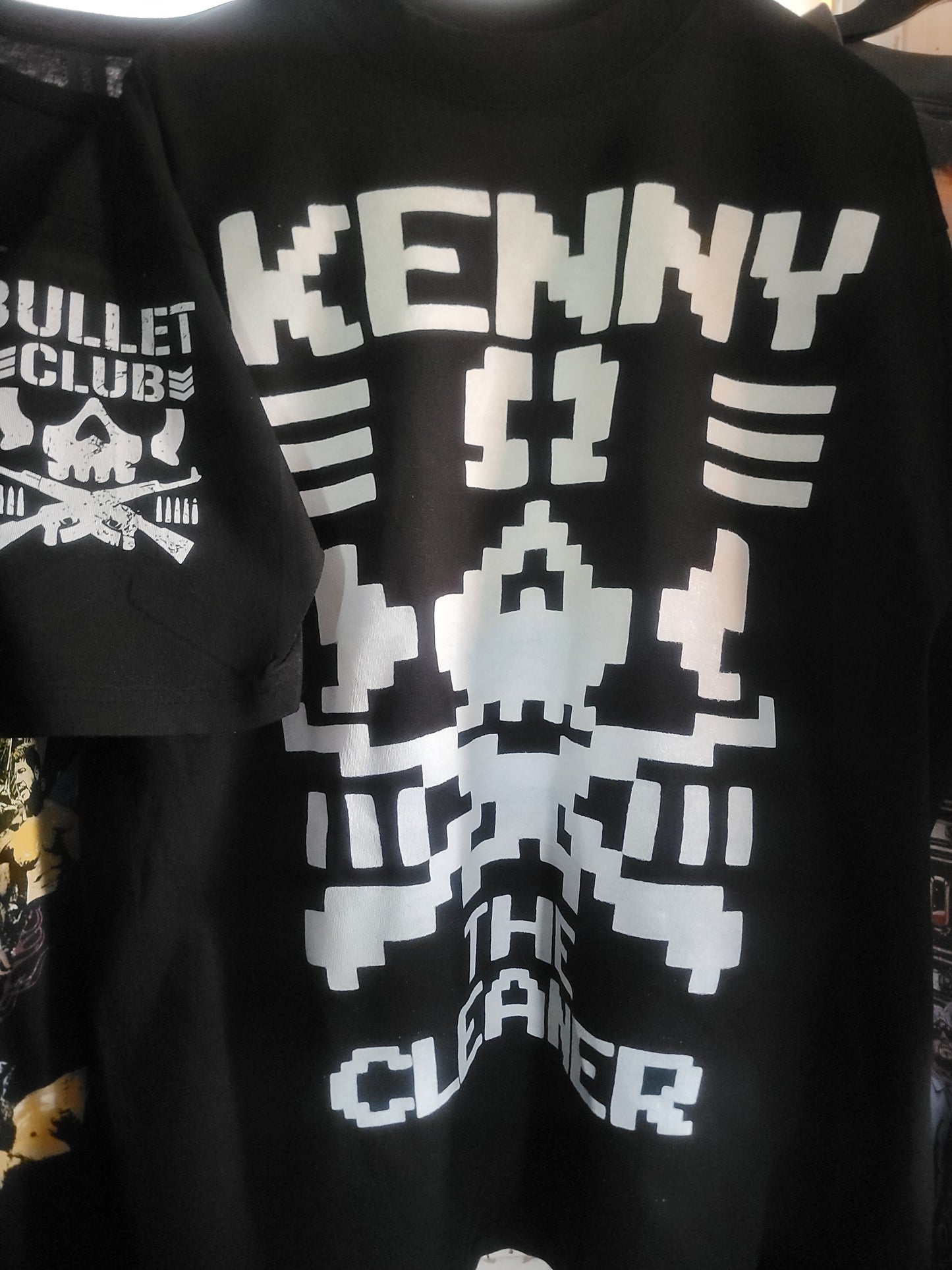 KENNY THE CLEANER ON HEAVYWEIGHT GARMET DYED T SHIRT (WRESTLING