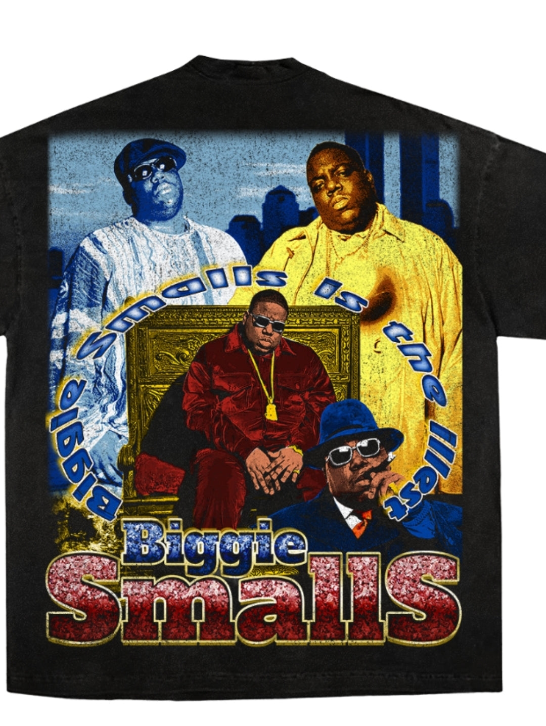 NOTORIOUS B.I.G ON SHAKA HEAVYWEIGHT GARMET DYED T SHIRT