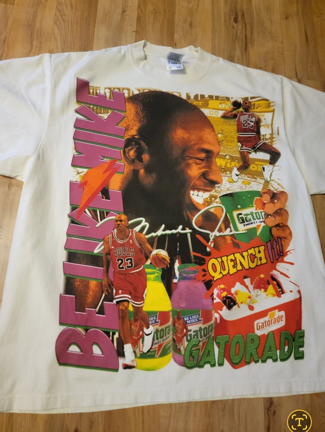JORDAN GATORADE ON SHAKA HEAVYWEIGHT GARMET DYED T SHIRT