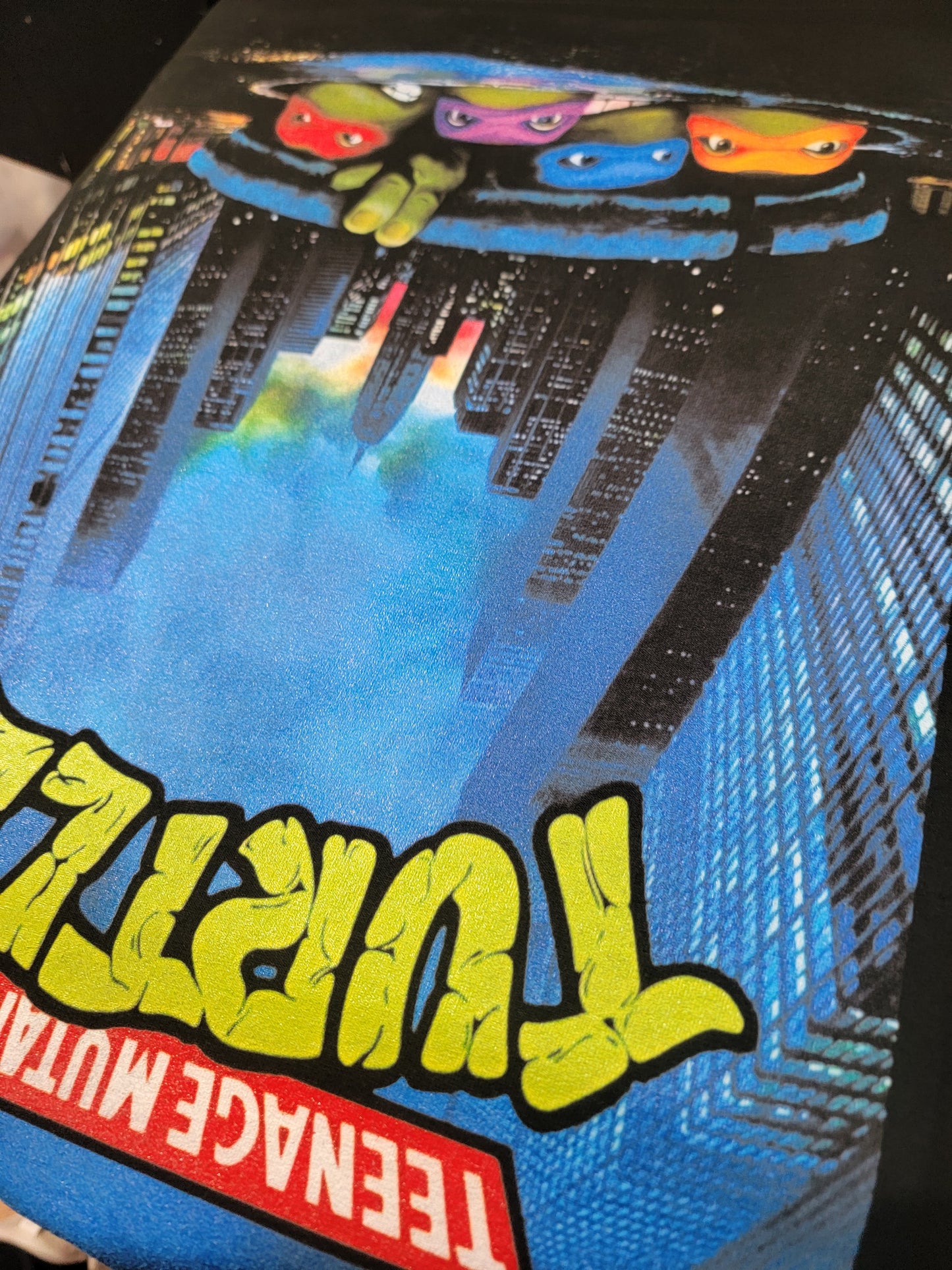 NINJA TURLTLES ON SHAKA HEAVYWEIGHT GARMET DYED T SHIRT