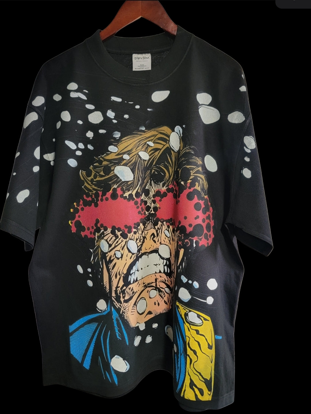 CYCLOPS AOP ON SHAKA HEAVY GARMET DYED T SHIRT