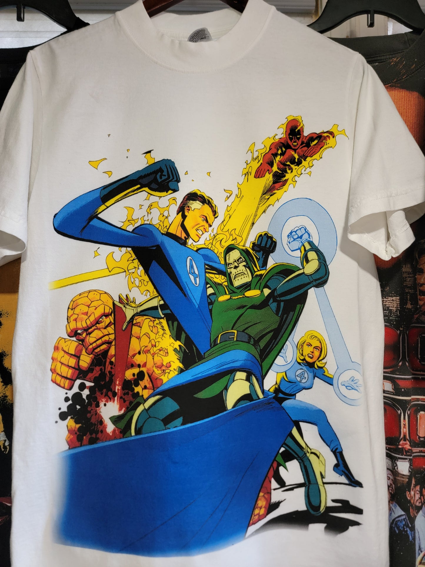 FANTASTIC FOUR ON SHAKA HEAVYWEIGHT GARMET DYED T SHIRT