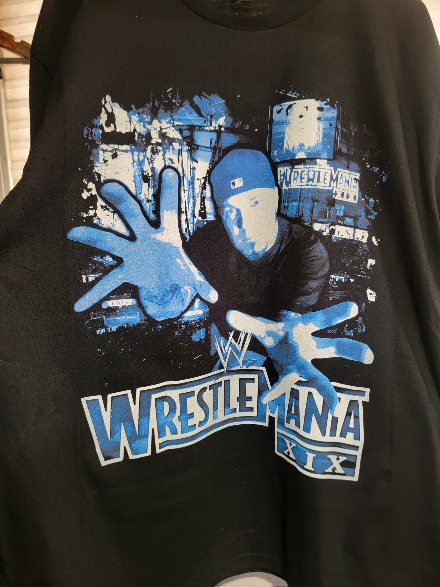 LIMPBIZKIT ROLLIN LIVE WRESTLEMANIA ON SHAKA HEAVYWEIGHT GARMET DYED T SHIRT