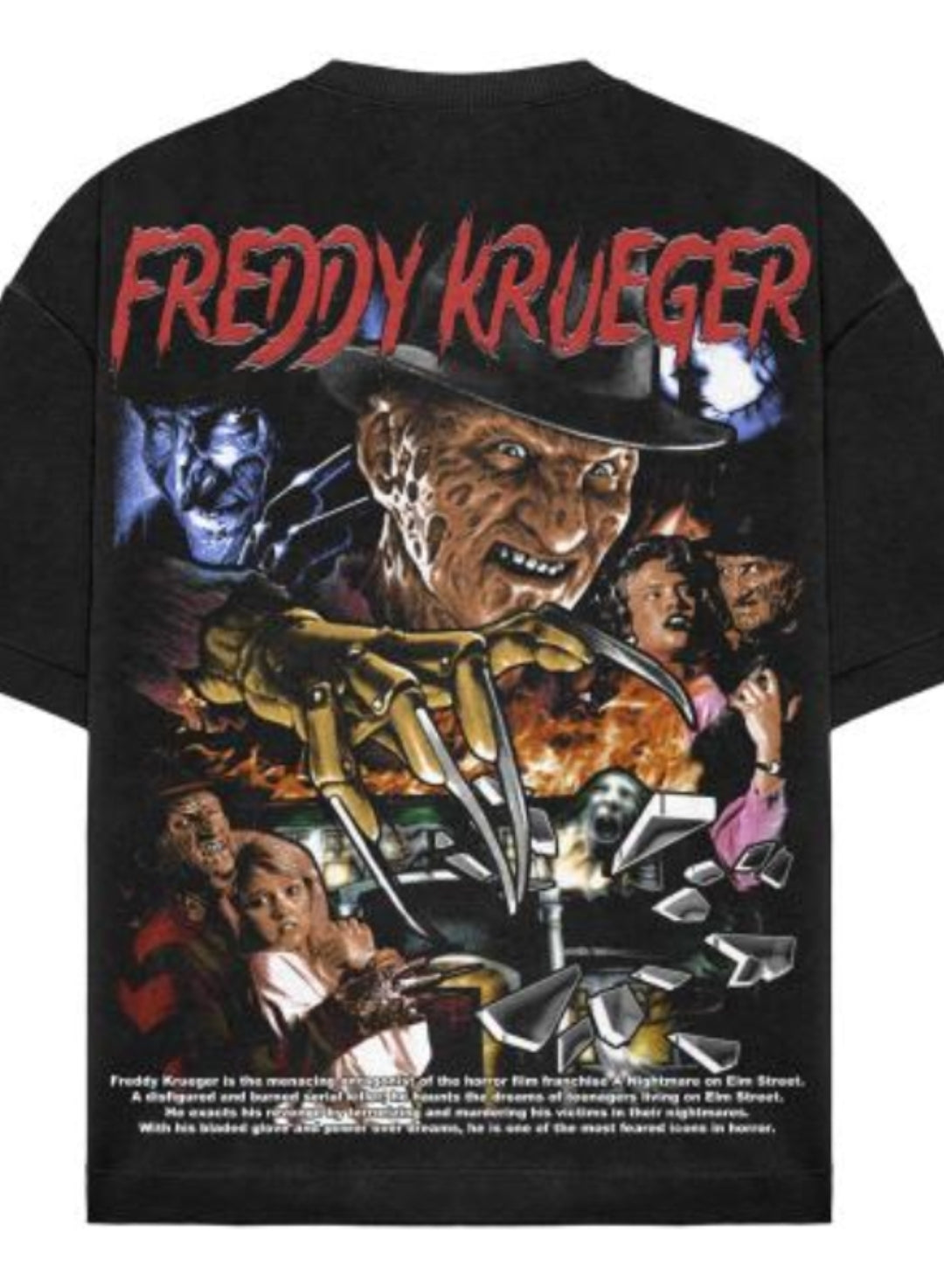 FREDDY ON SHAKA HEAVYWEIGHT GARMET DYED T SHIRT "Horror"