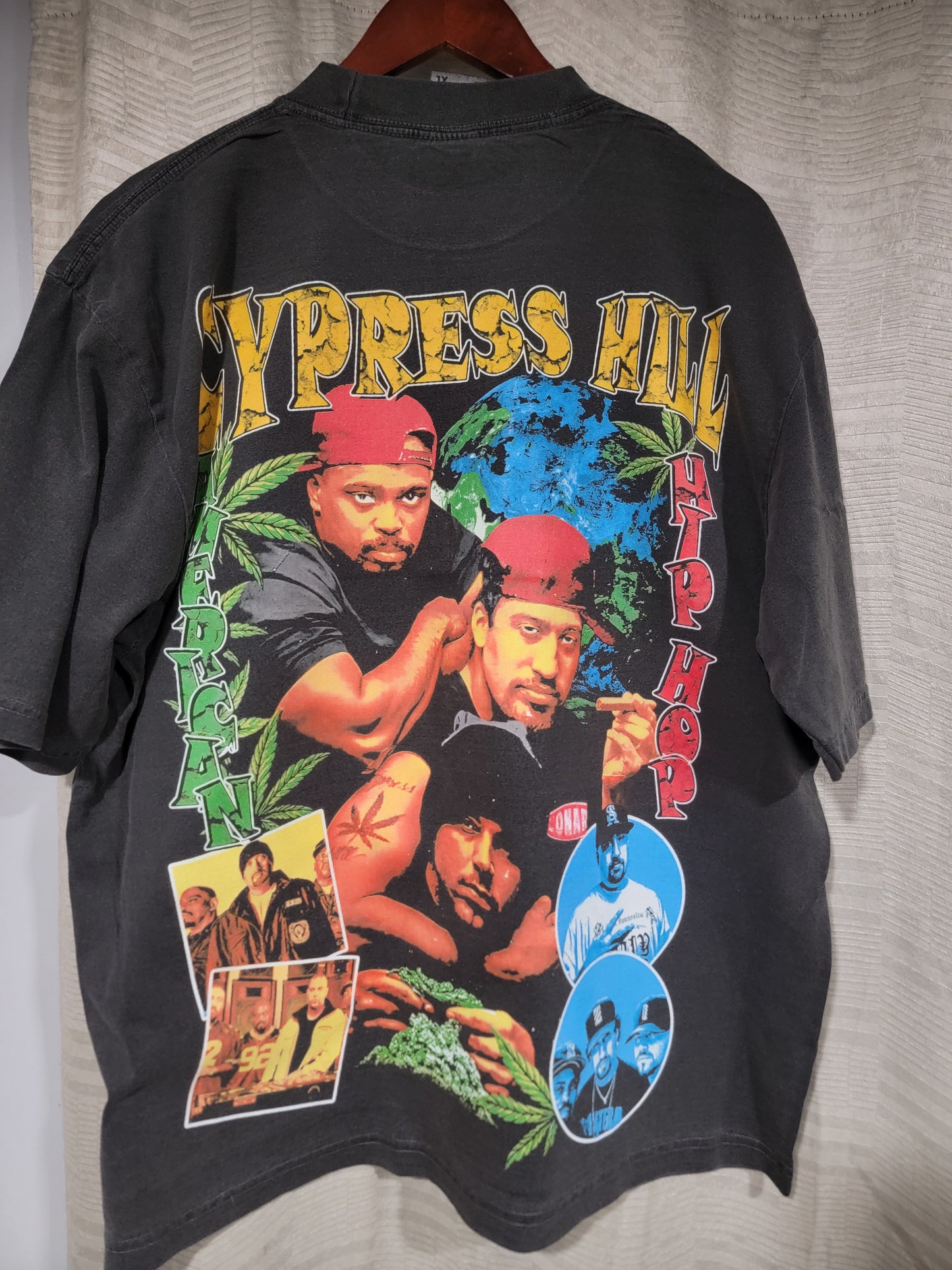 CYPRESS HILL ON SHAKA HEAVYWEIGHT GARMET DYED T SHIRT