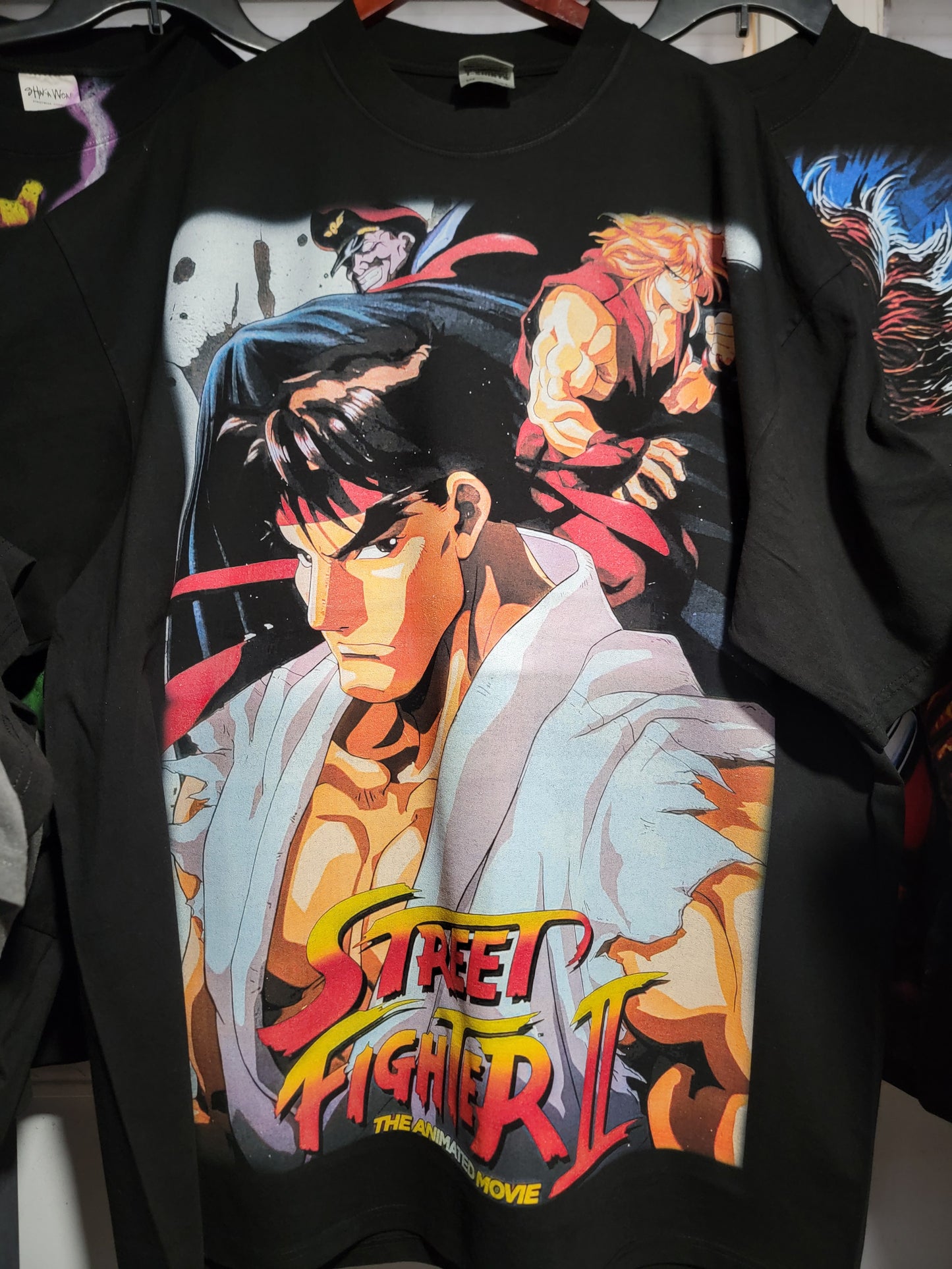 Streetfighter ON SHAKA HEAVYWEIGHT GARMET DYED T SHIRTBIG PRINT