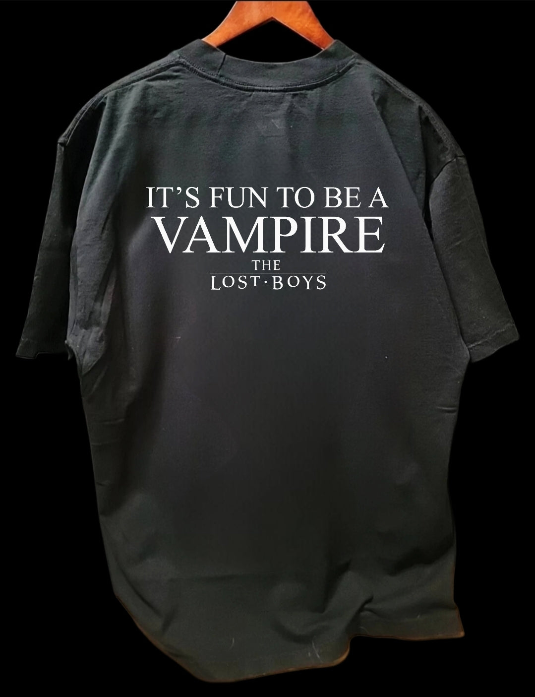 THE LOST BOYS HAVE EYES ON SHAKA HEAVYWEIGHT GARMET DYED T SHIRT "Horror"