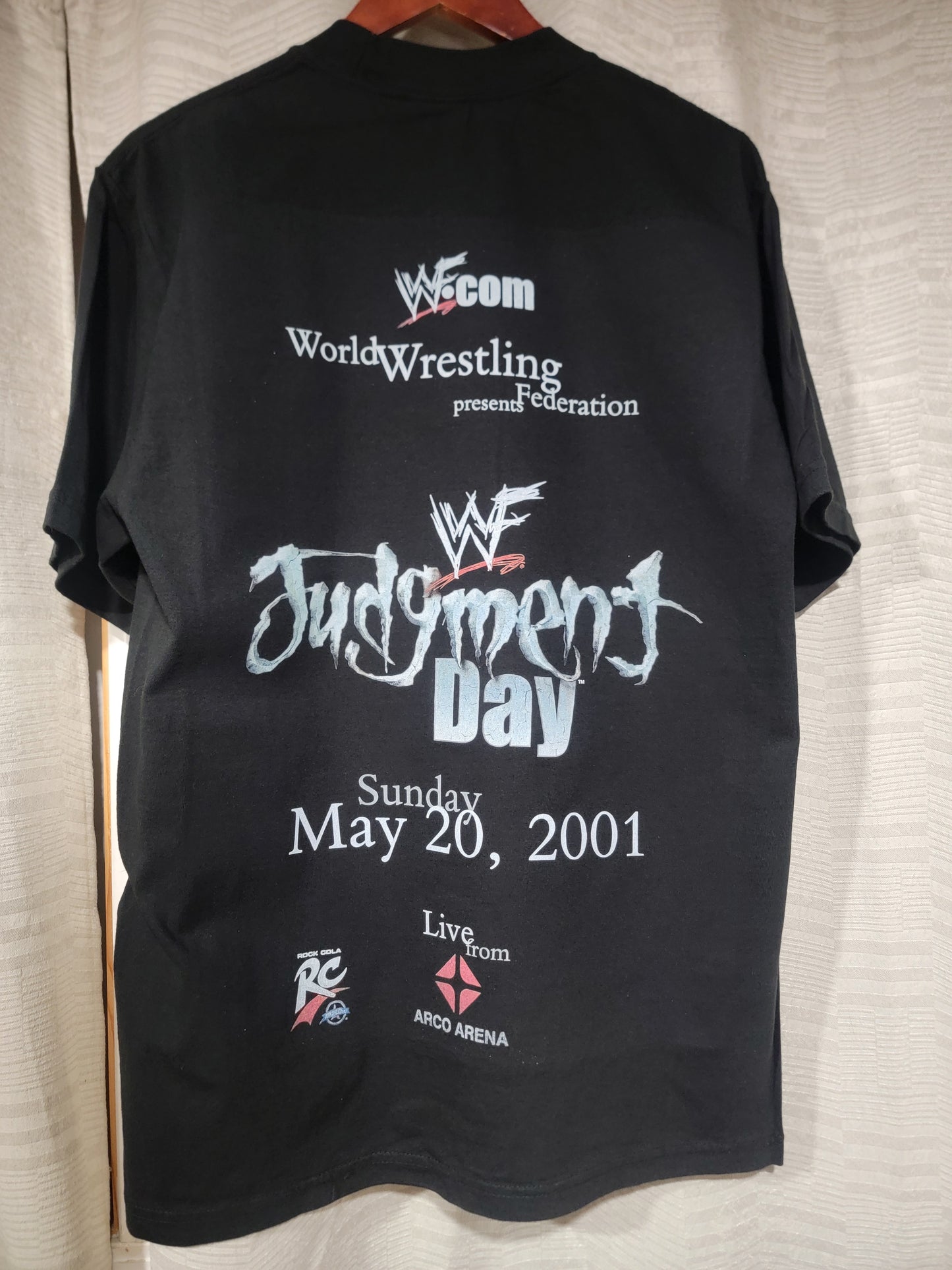 2001 WWF Judgment Day ON SHAKA HEAVY GARMET DYED T"WRESTLING (reprint