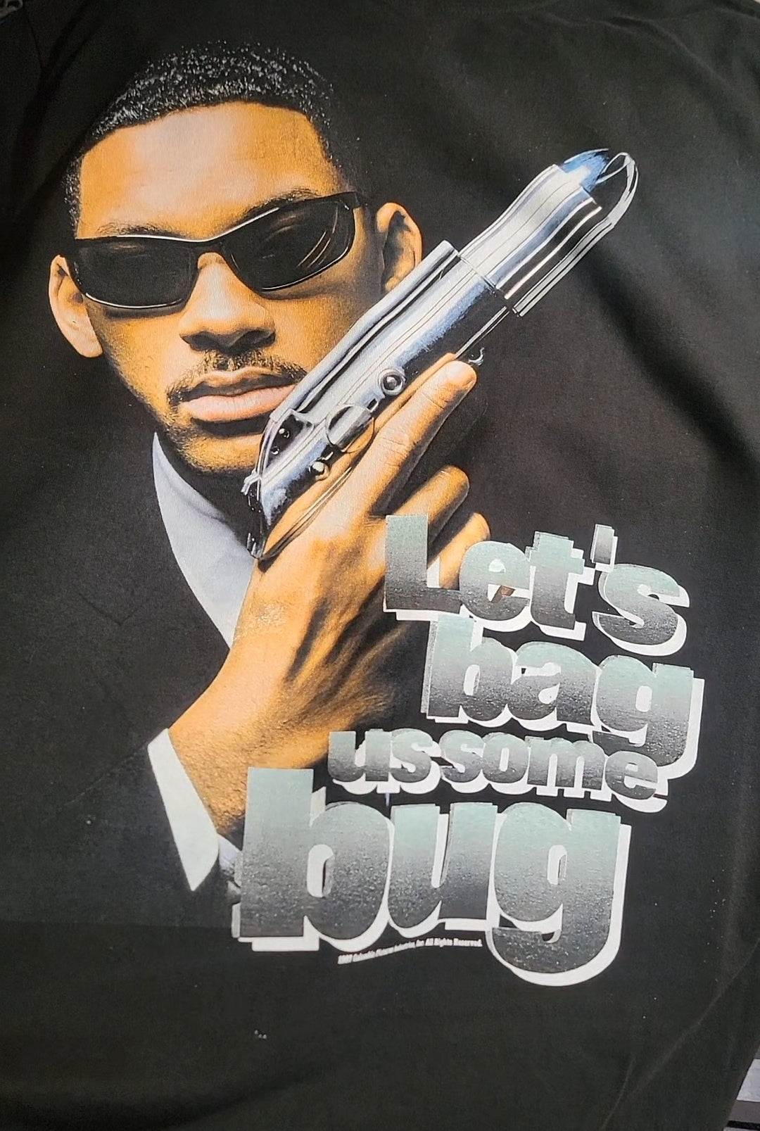 MIB WILL SMITH ON HEAVYWEIGHT GARMET DYED T SHIRT (WRESTLING