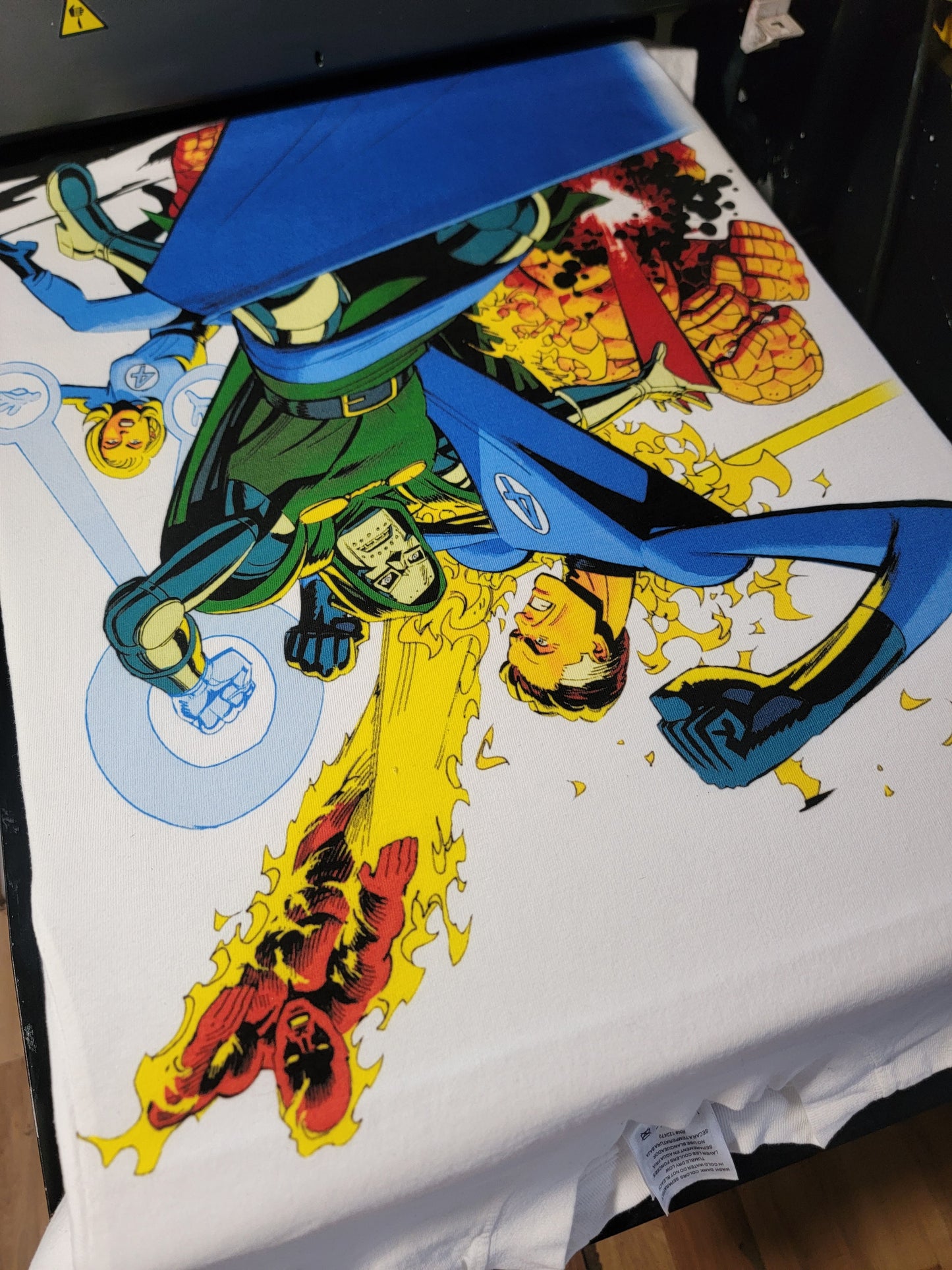 FANTASTIC FOUR ON SHAKA HEAVYWEIGHT GARMET DYED T SHIRT
