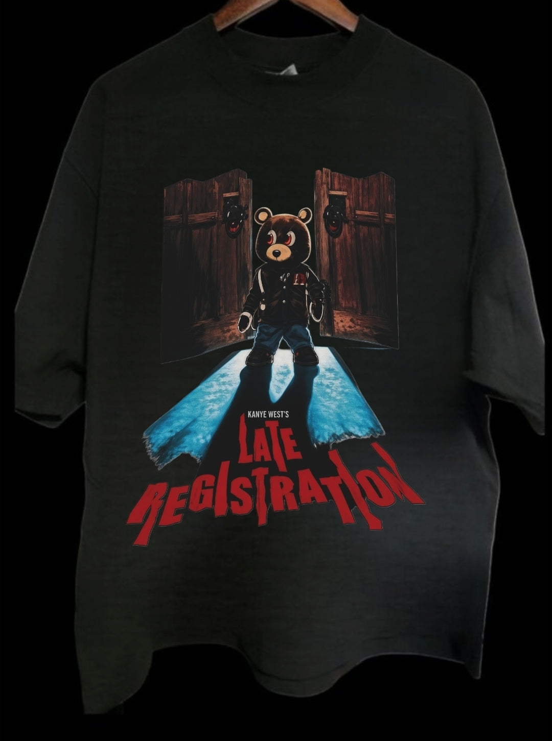 KANYE LATE REGISTRATION ON A Shaka Heavyweight T-Shirt Modern