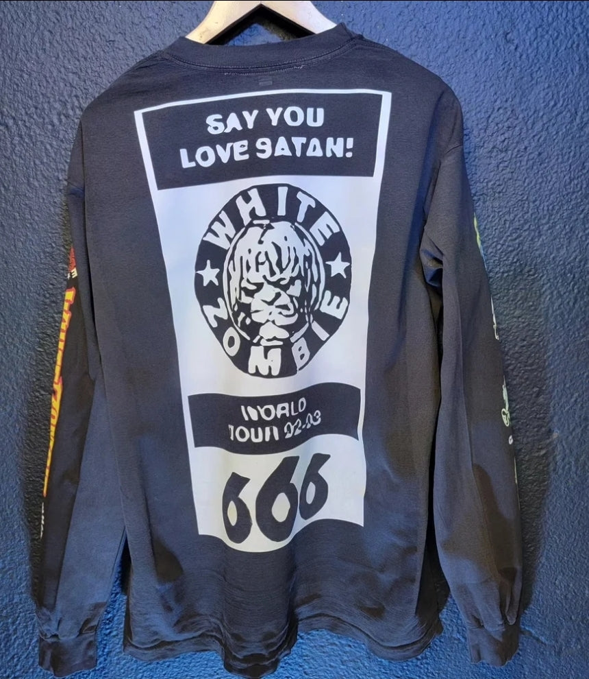 WHITE ZOMBIE TOUR LONG SLEEVE SZ XL