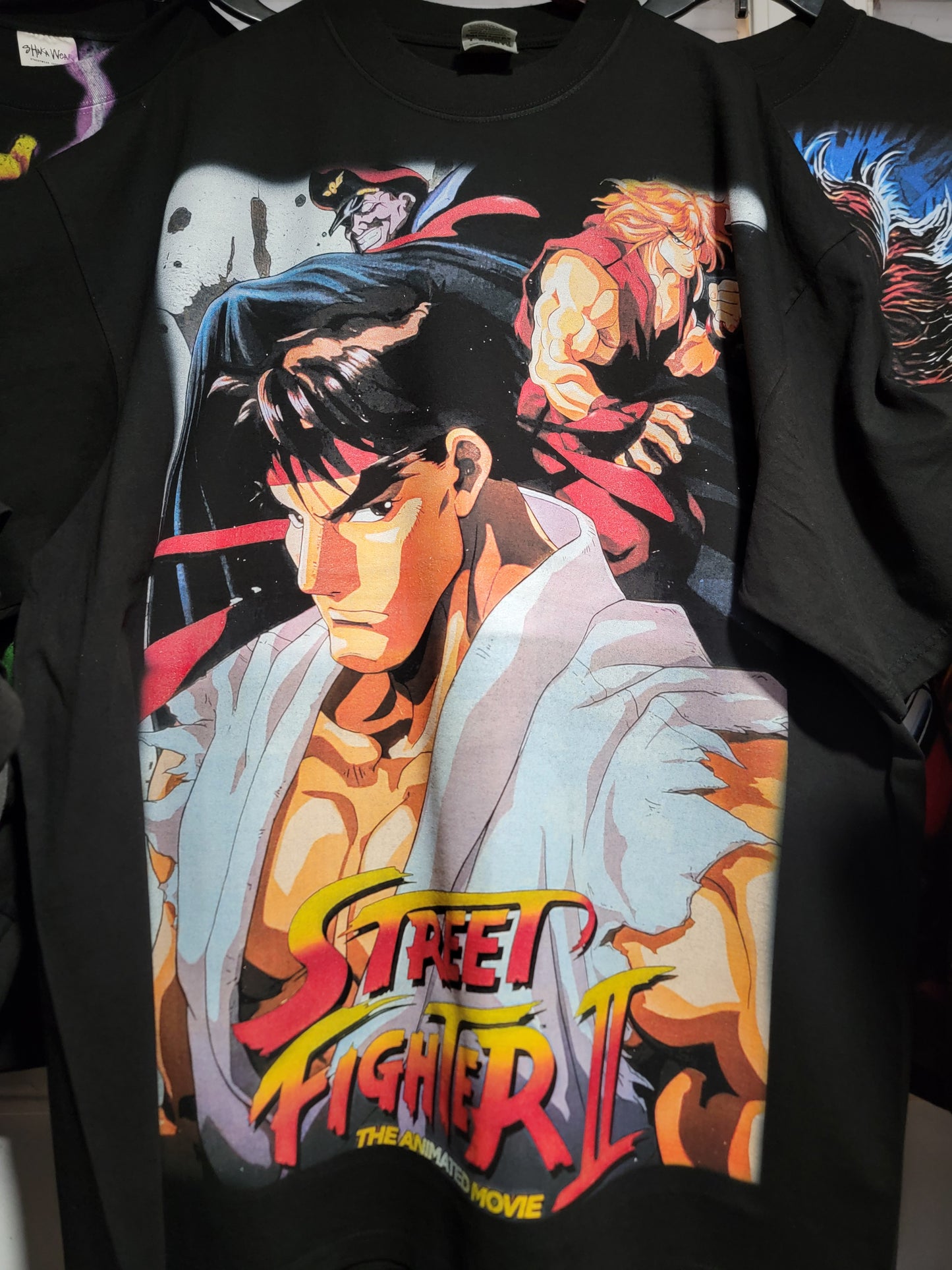 Streetfighter ON SHAKA HEAVYWEIGHT GARMET DYED T SHIRTBIG PRINT