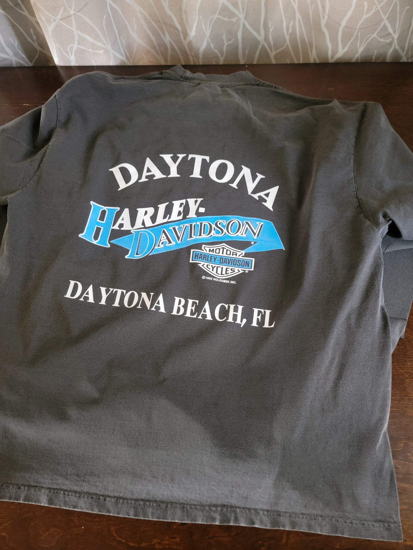 LONGSLEEVE VNTG HARLEY REPRINT ON HEAVYWEIGHT SHIRT