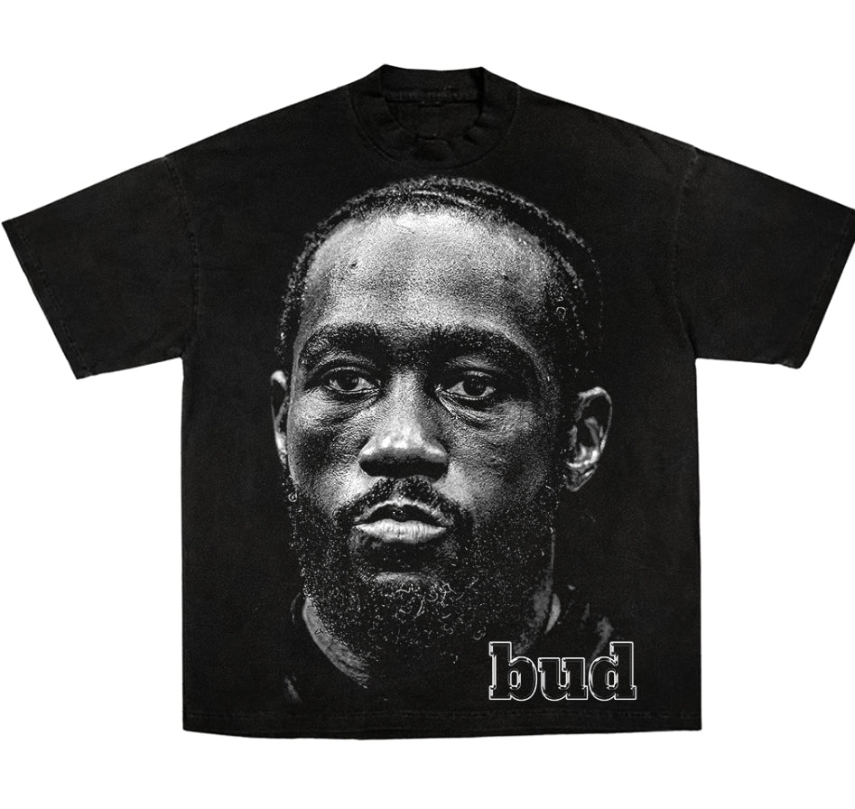 TERENCE CRAWFORD "BUD" ON SHAKA HEAVYWEIGHT GARMET DYED T SHIRT