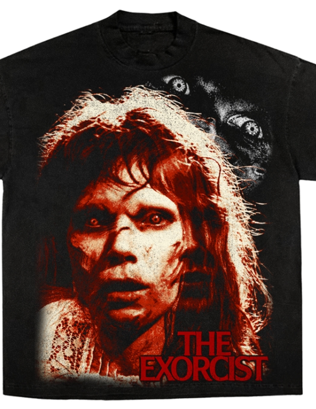 EXCORCIST ON SHAKA HEAVYWEIGHT GARMET DYED T SHIRT "HORROR"
