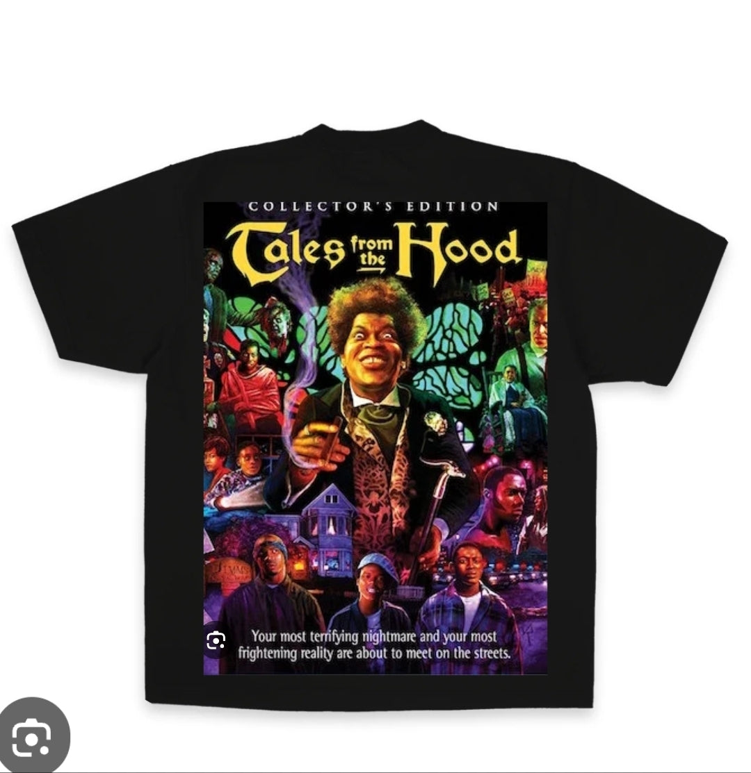 TALES FROM THE HOOD ON SHAKA HEAVYWEIGHT GARMET DYED T SHIRT "HORROR"