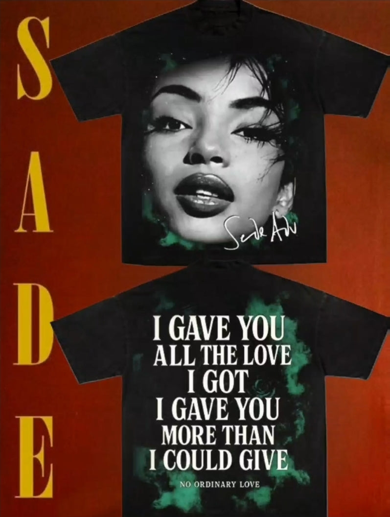 SADE ON SHAKA HEAVYWEIGHT GARMET DYED T SHIRT