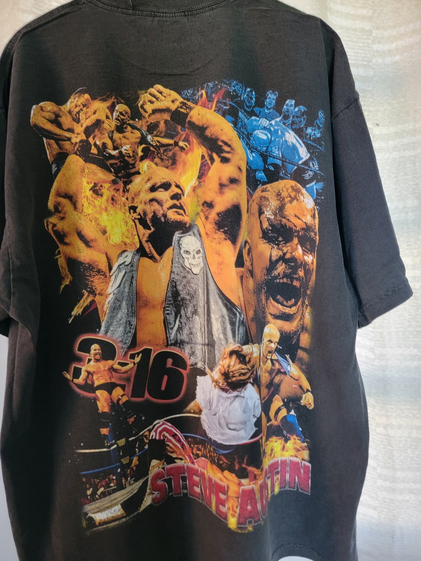 STONE COLD ON SHAKA HEAVYWEIGHT GARMET DYED T SHIRT
