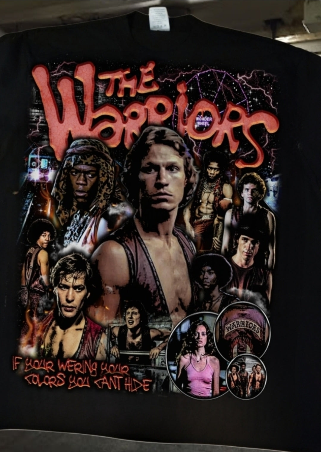 THE WARRIORS ON SHAKA HEAVYWEIGHT GARMET DYED T SHIRT