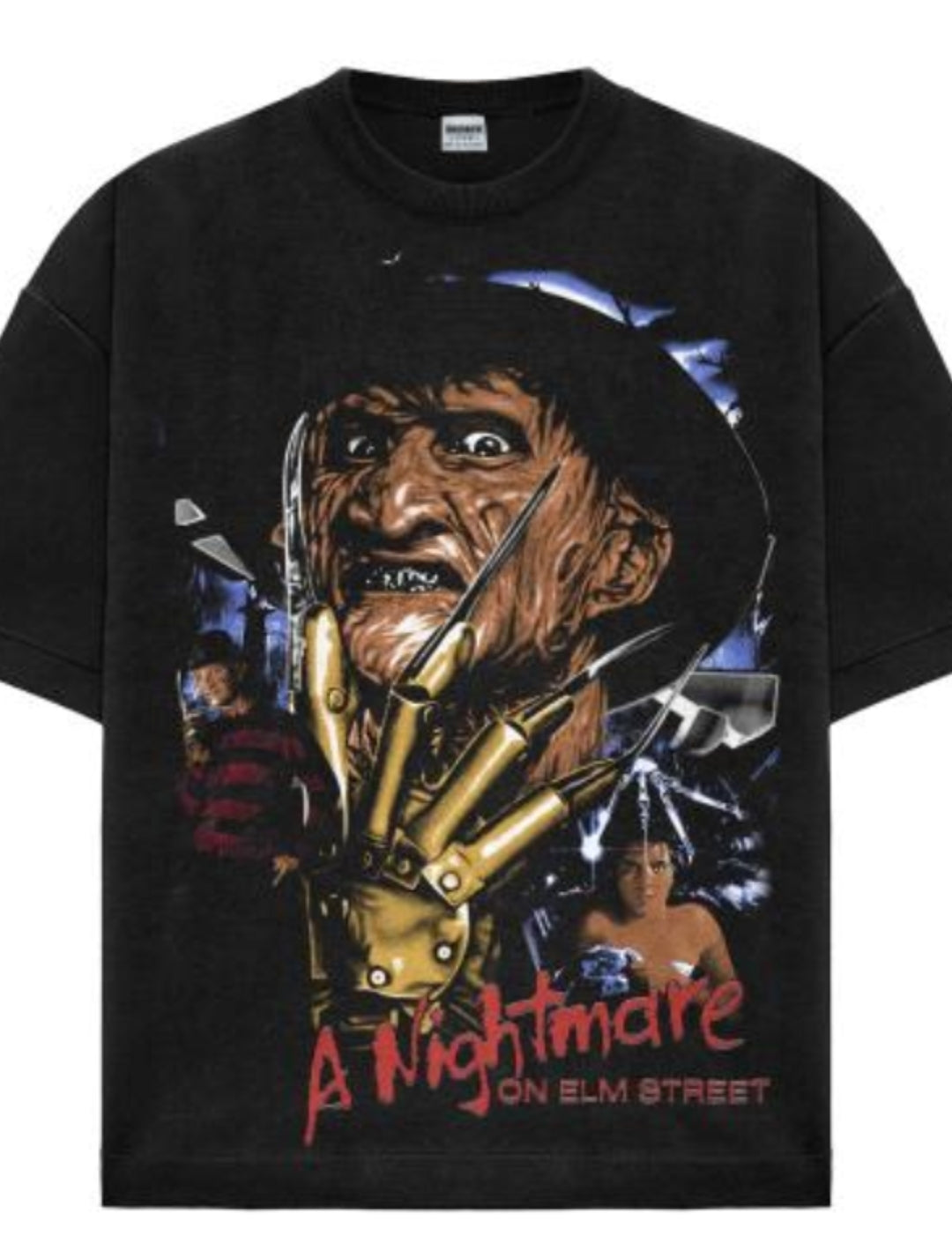 FREDDY ON SHAKA HEAVYWEIGHT GARMET DYED T SHIRT "Horror"