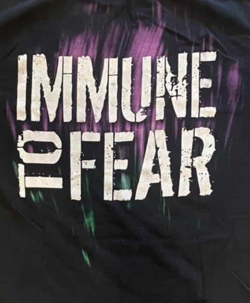 JEFF HARDY IMMUNE TO FEAR ON SHAKA HEAVYWEIGHT GARMET DYED T SHIRT (WRESTLING)