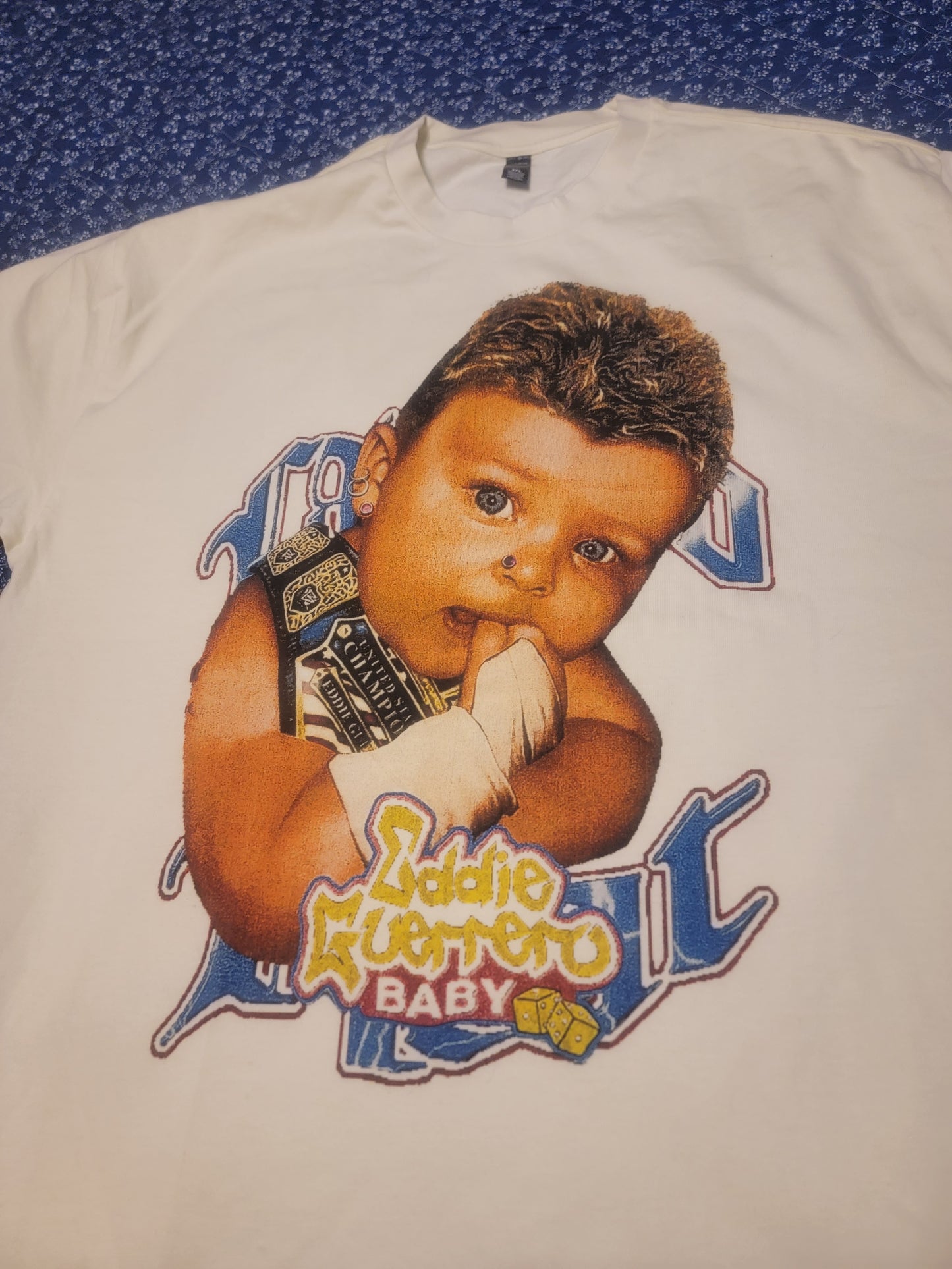 BABY EDDIE ON SHAKA HEAVYWEIGHT GARMET DYED T SHIRT "Wrestling