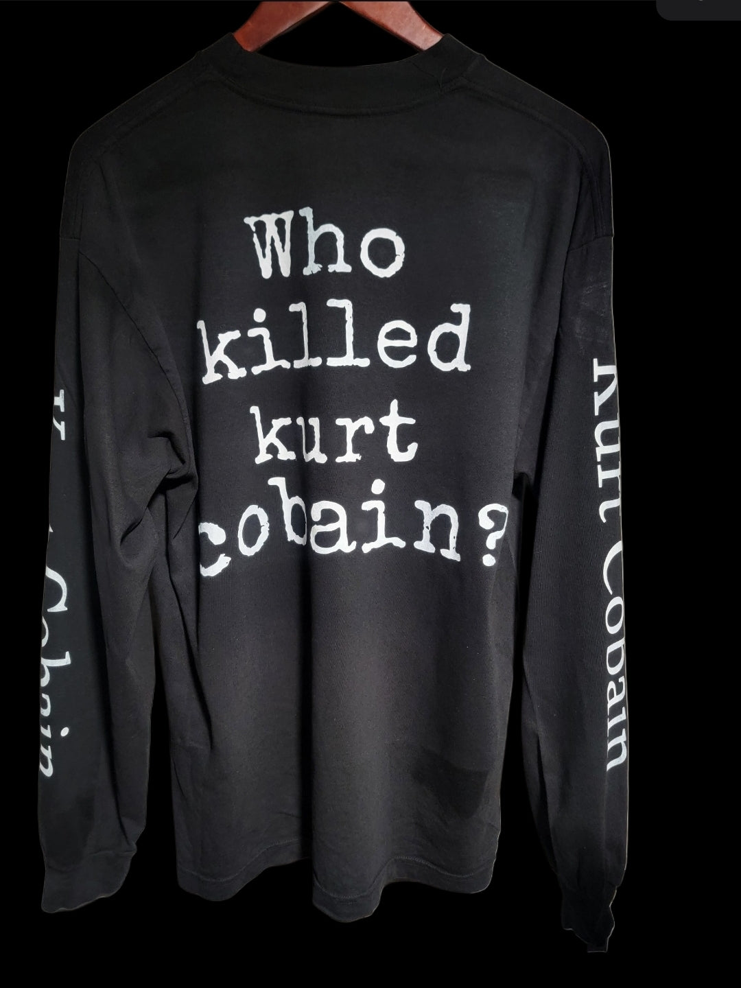 WHO KILLED KURT COBAIN LONG SLEEVE SLEEVE